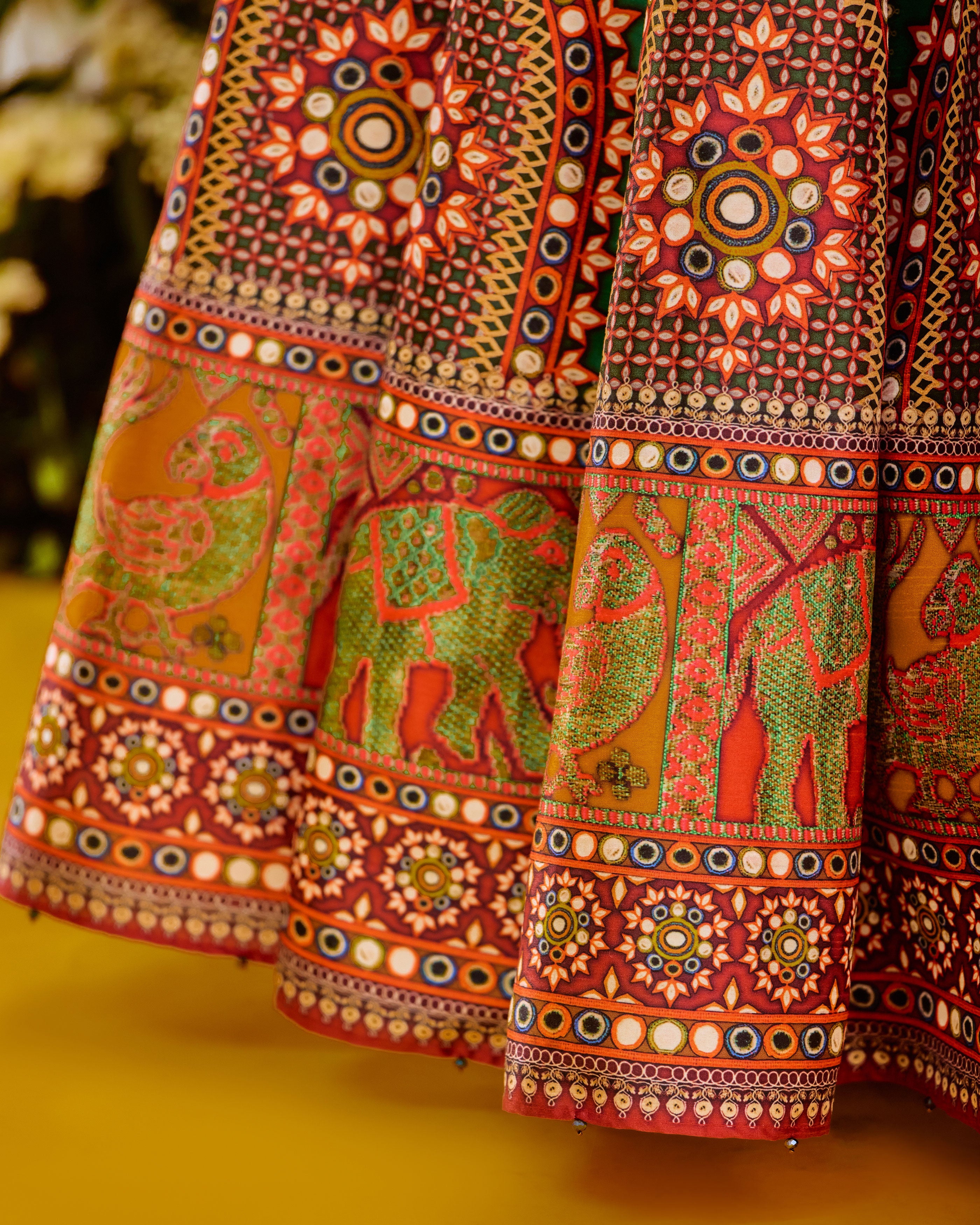 Baati : Leela - Multi/Green