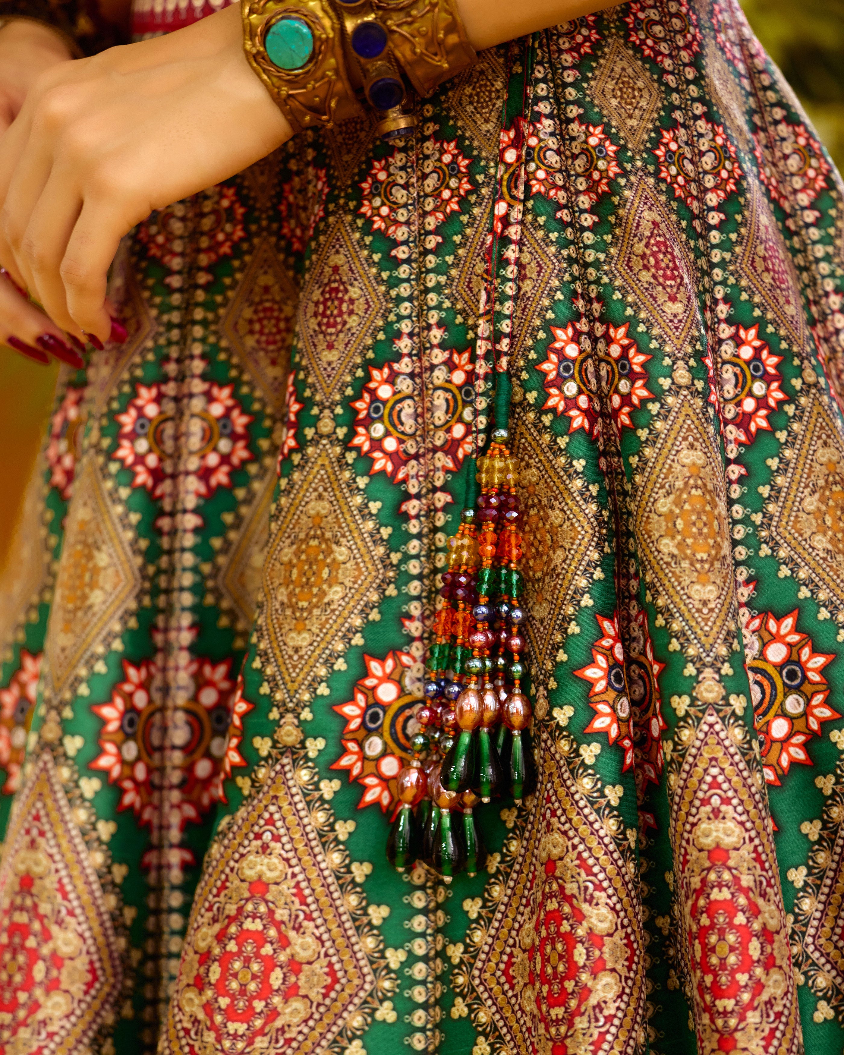 Baati : Leela - Multi/Green