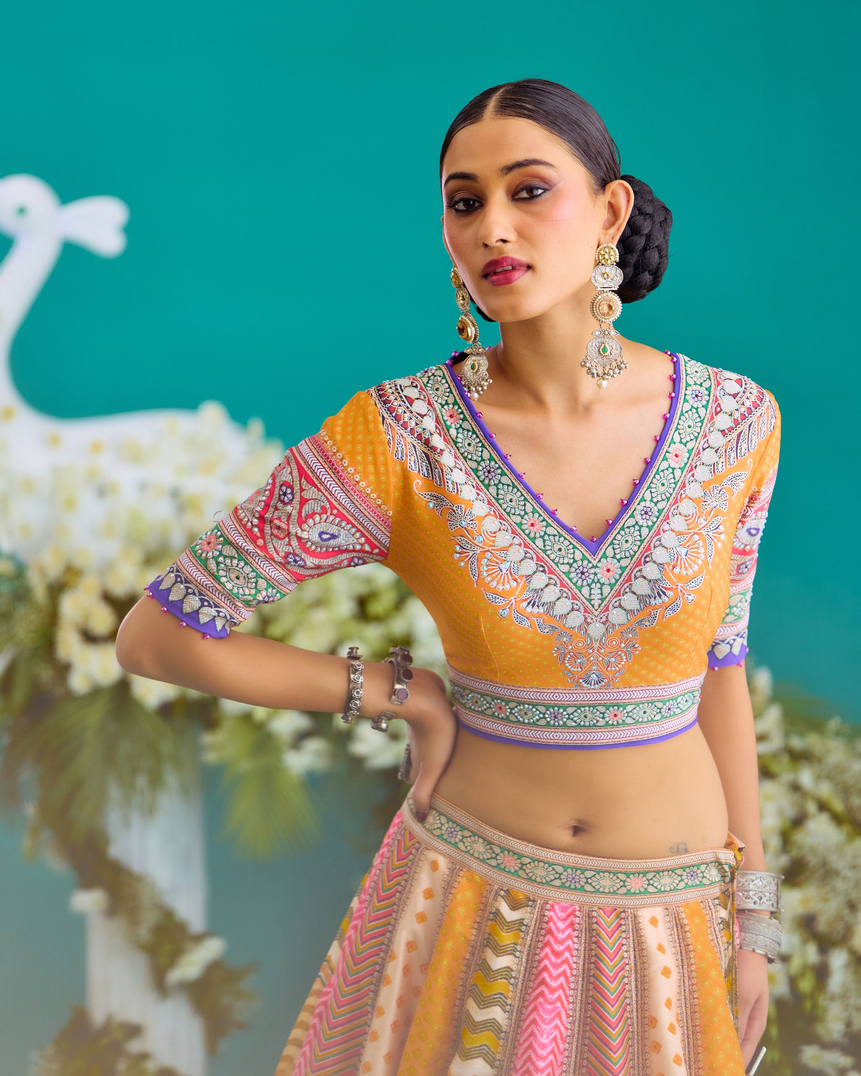 Baati : Leela - Multi/Marygold