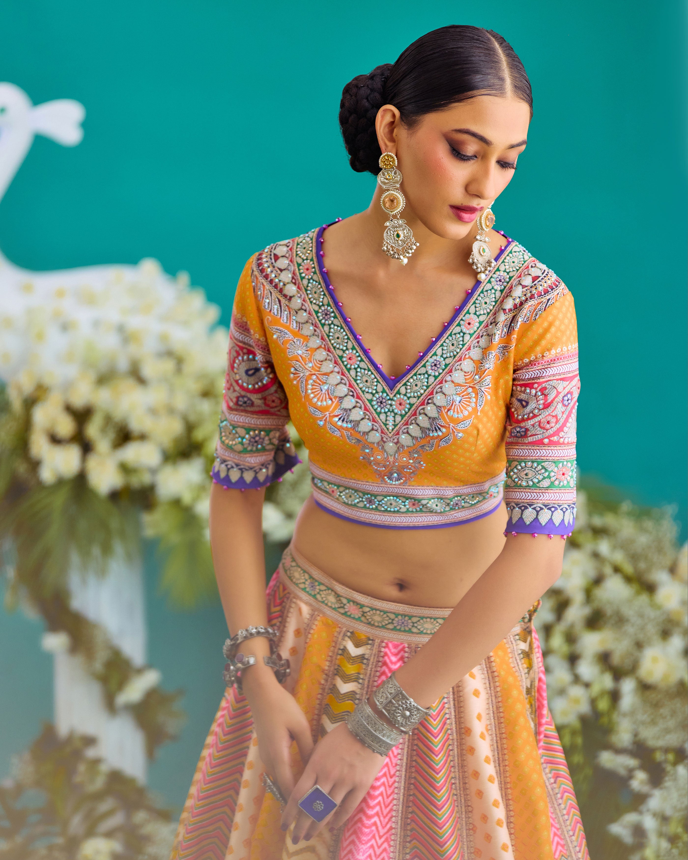 Baati : Leela - Multi/Marygold