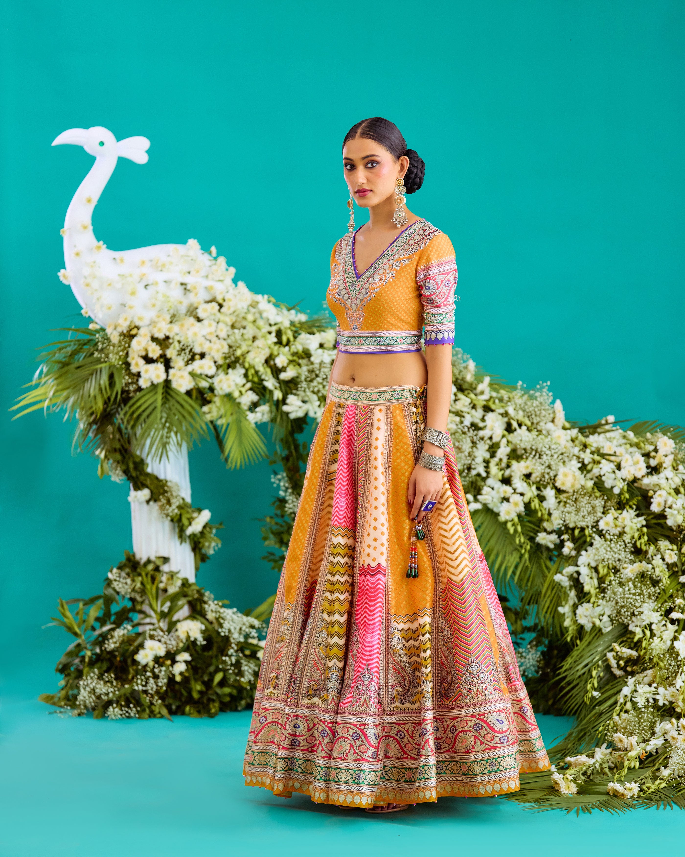 Baati : Leela - Multi/Marygold