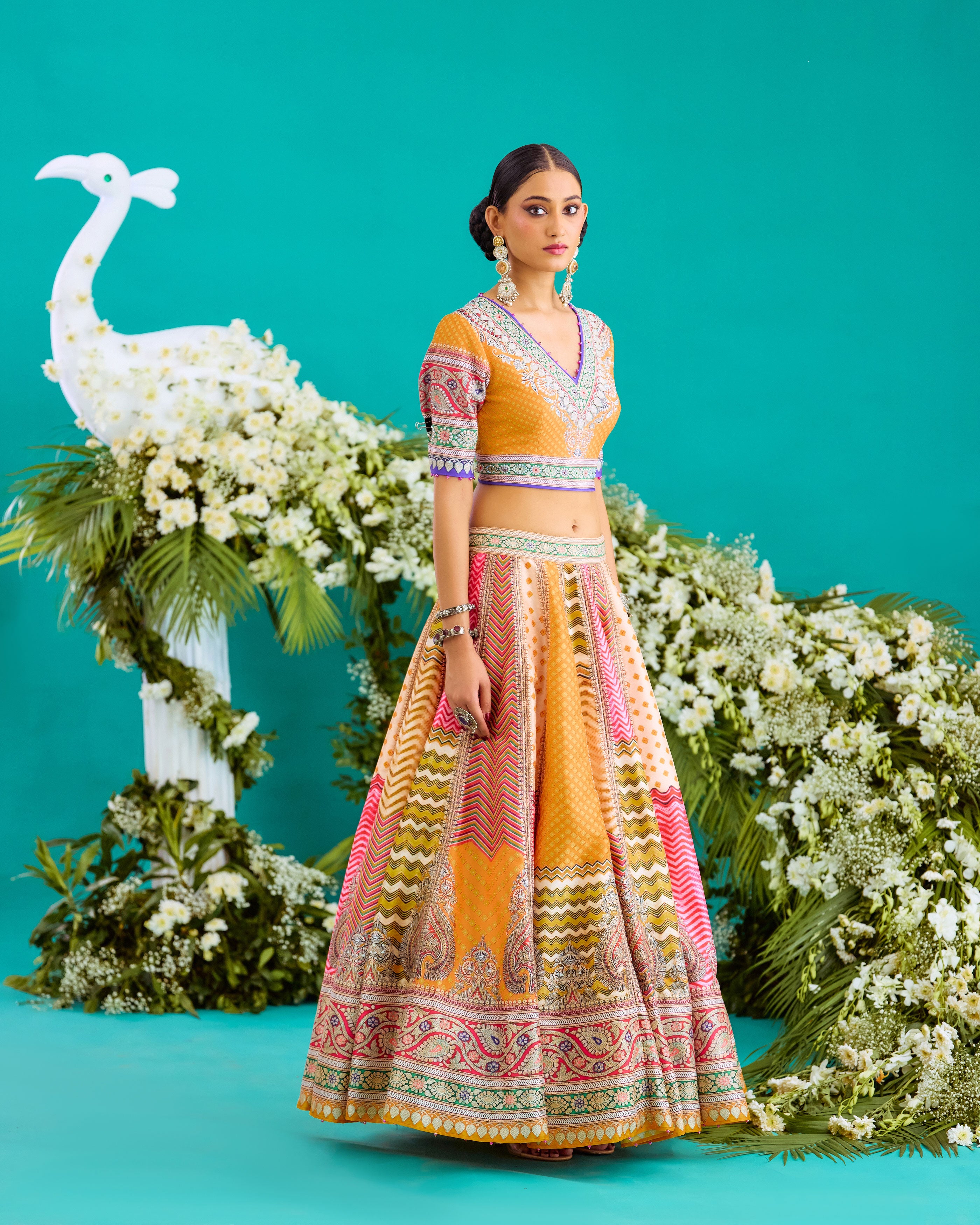 Baati : Leela - Multi/Marygold