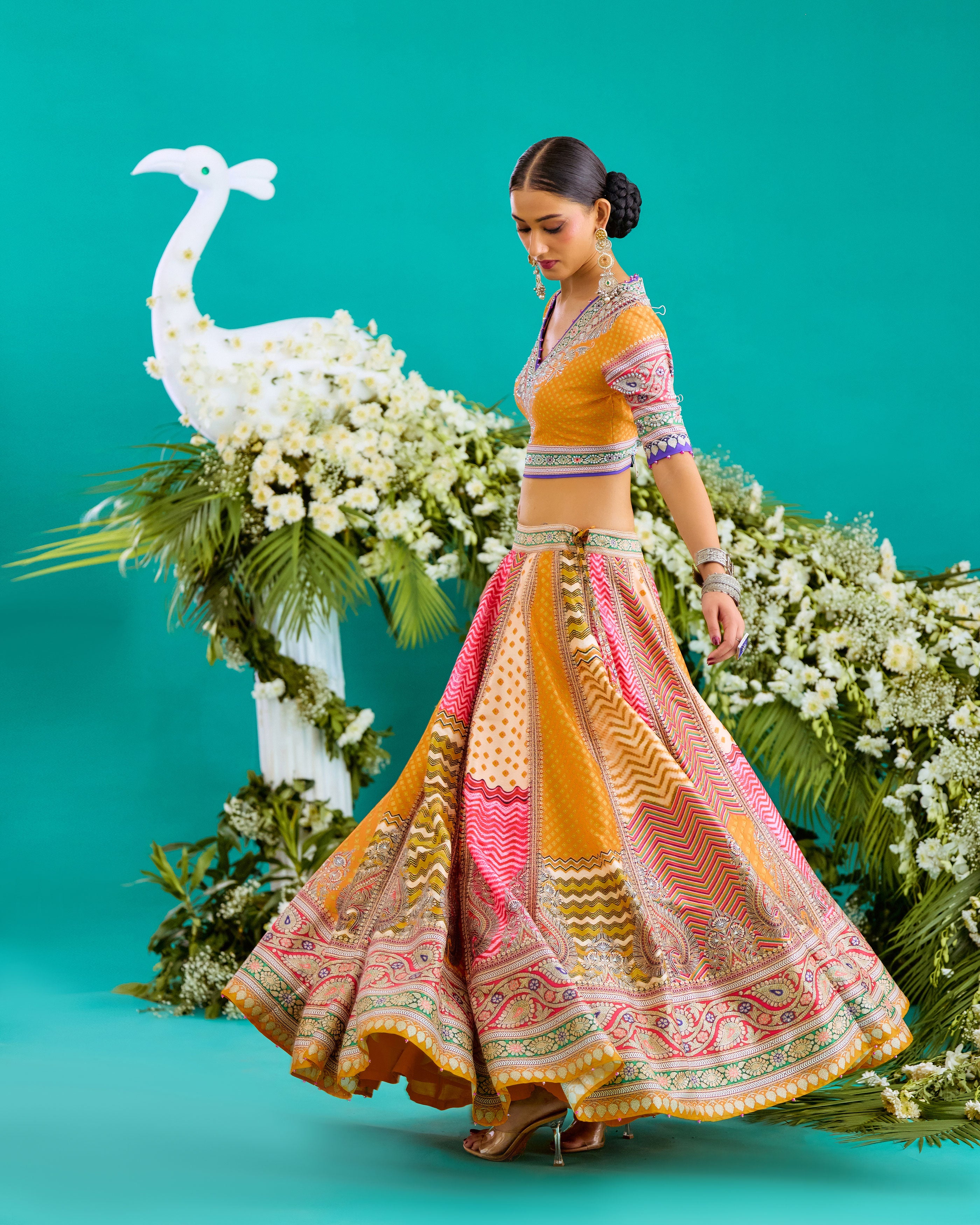 Baati : Leela - Multi/Marygold