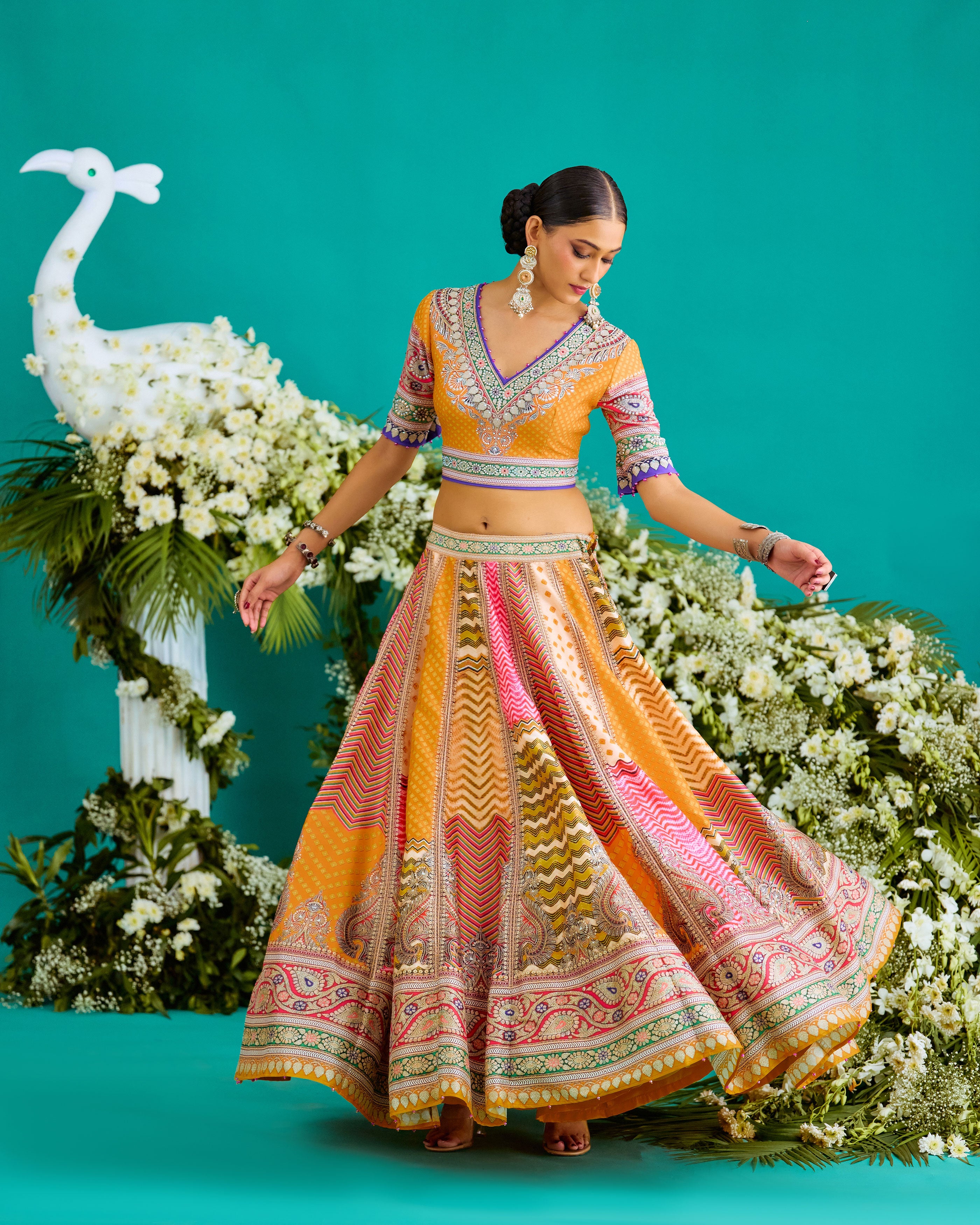 Baati : Leela - Multi/Marygold