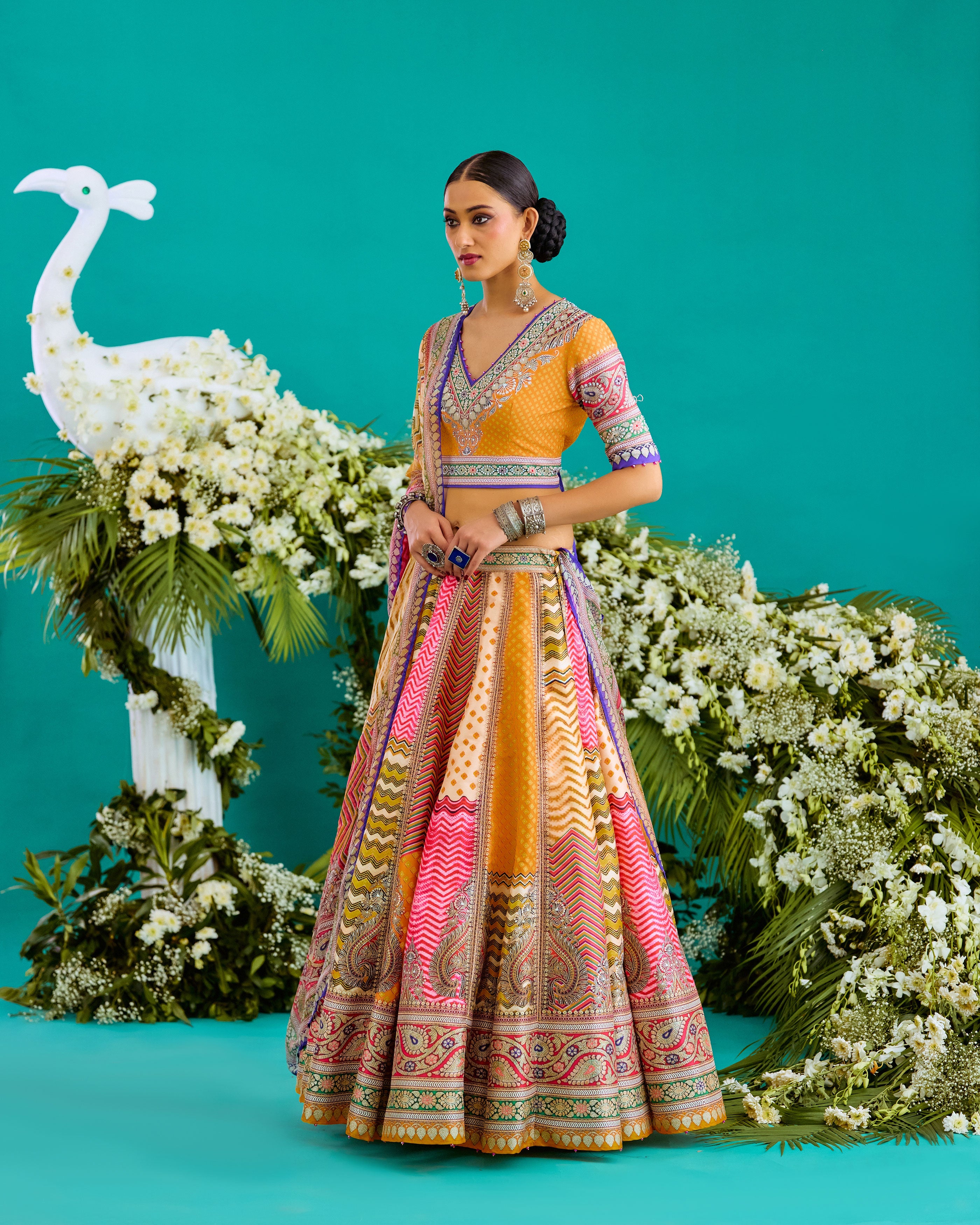 Baati : Leela - Multi/Marygold