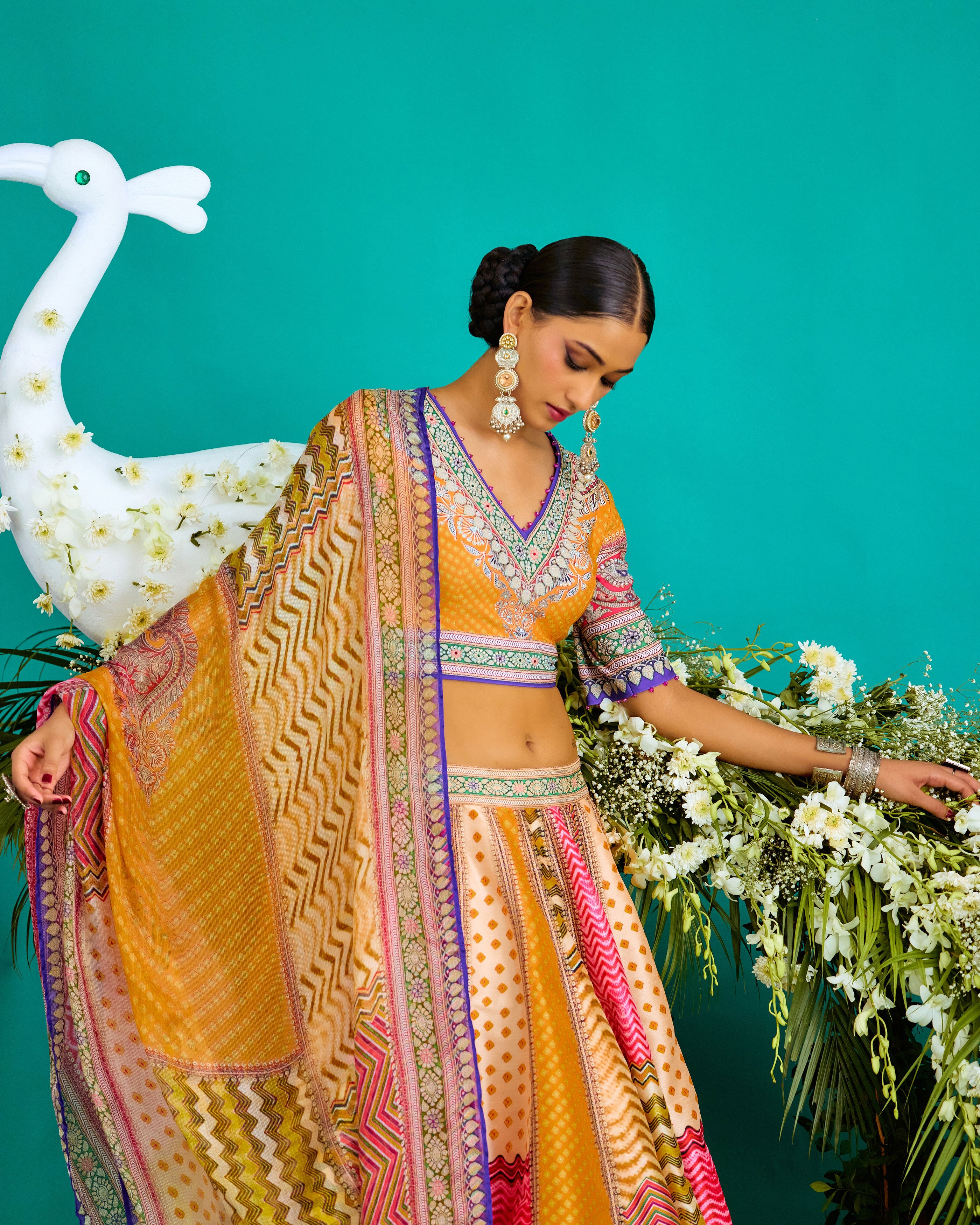 Baati : Leela - Multi/Marygold