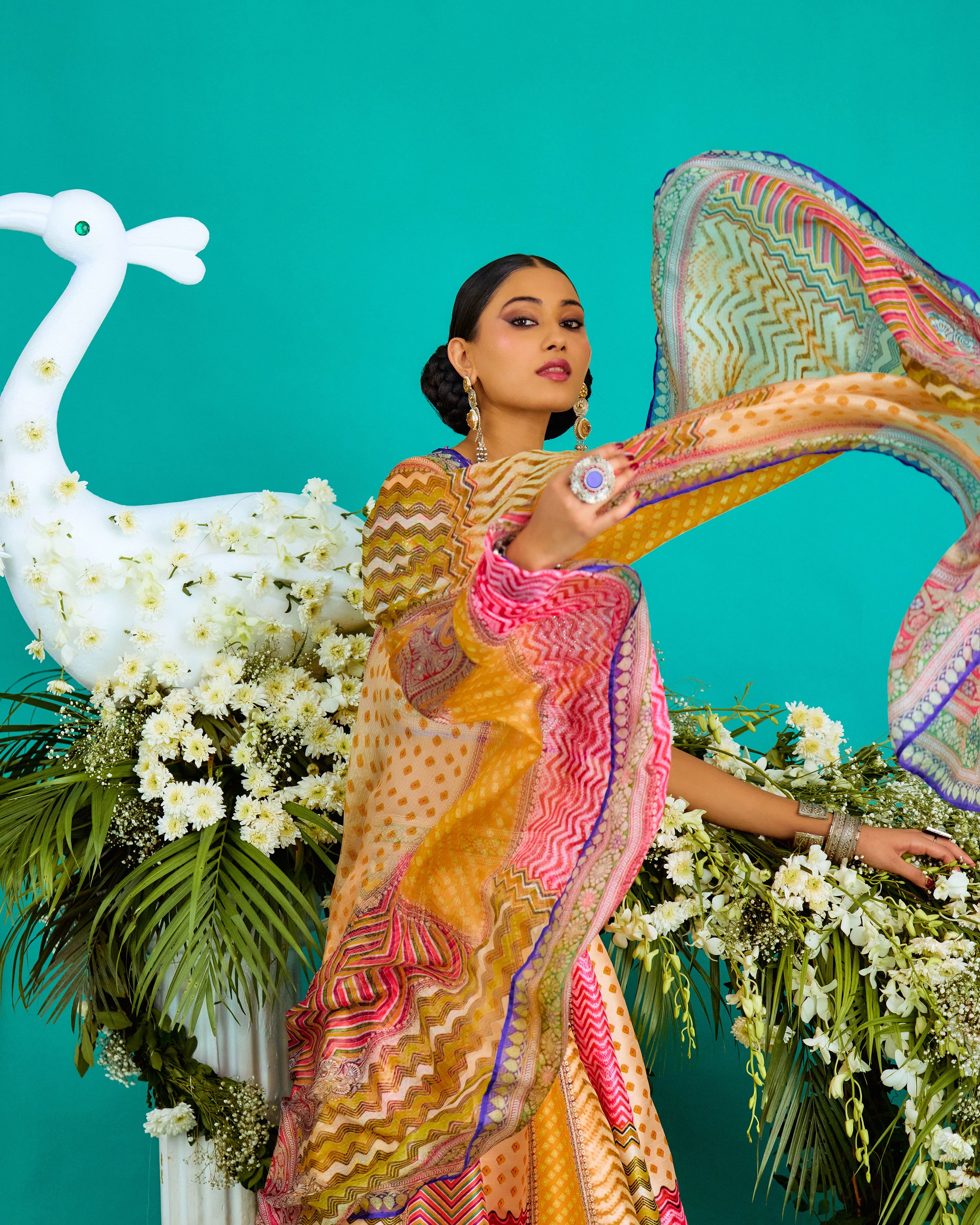 Baati : Leela - Multi/Marygold