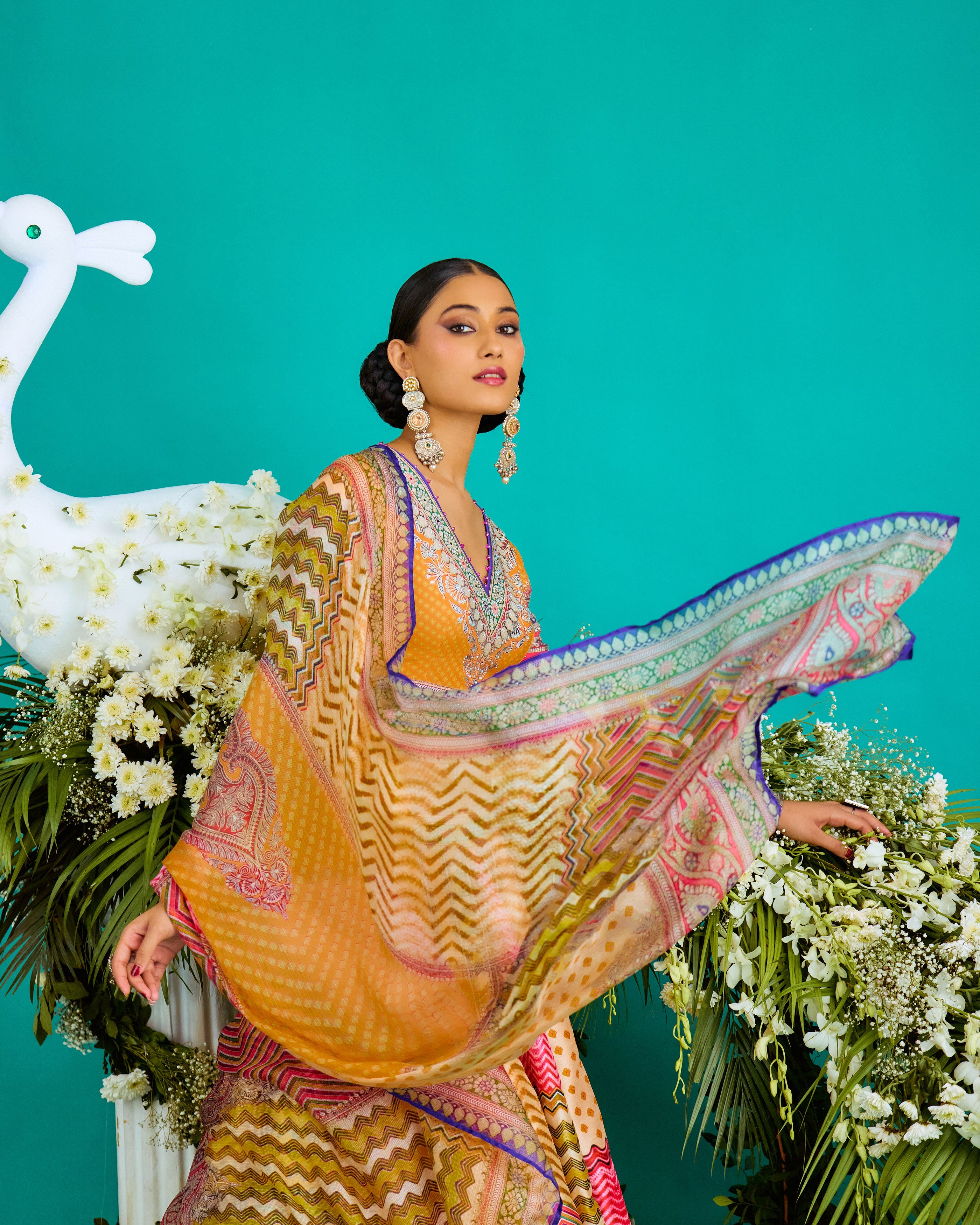 Baati : Leela - Multi/Marygold