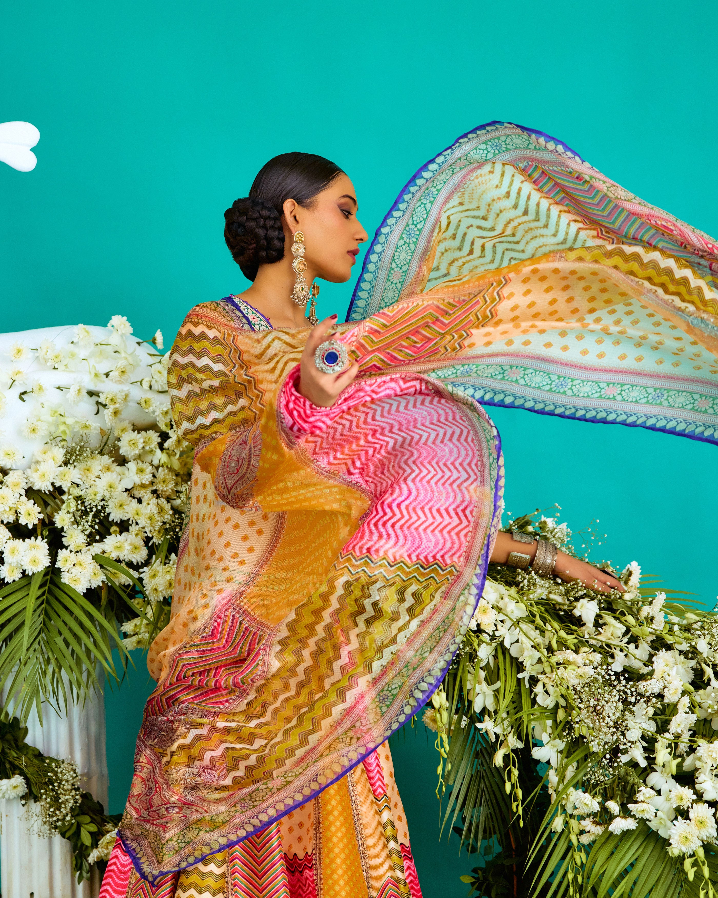 Baati : Leela - Multi/Marygold