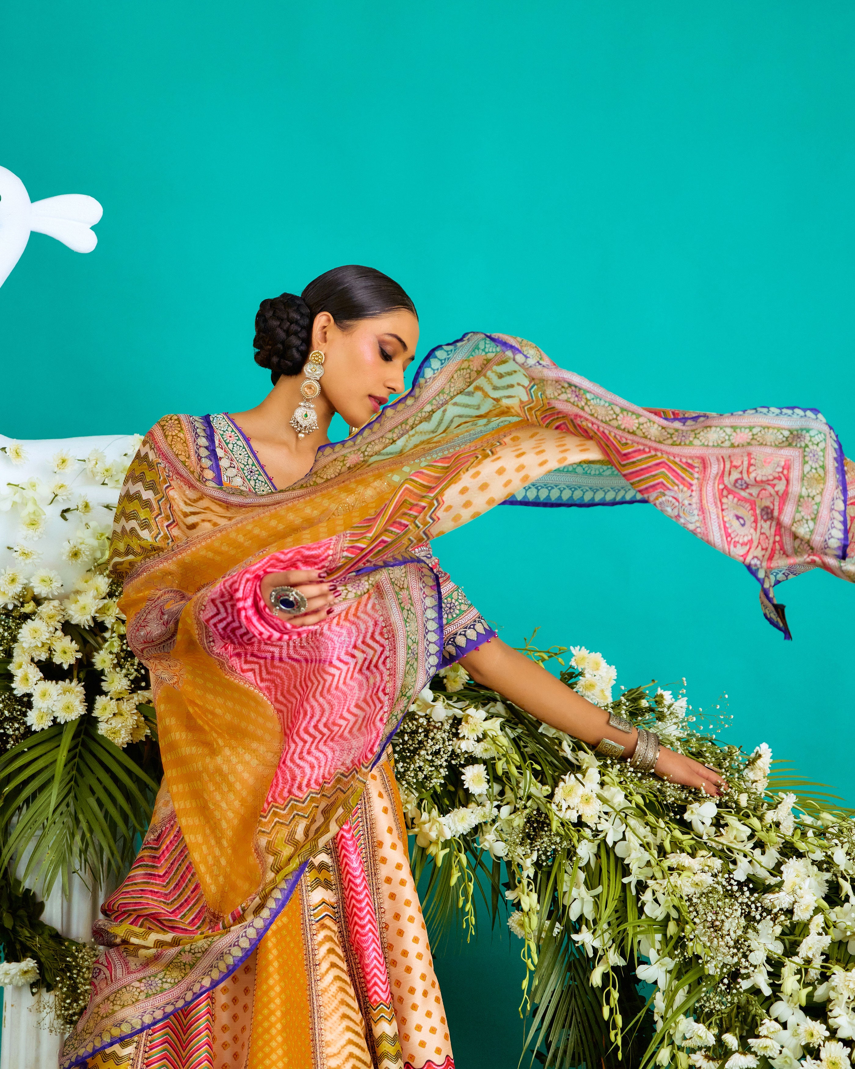 Baati : Leela - Multi/Marygold