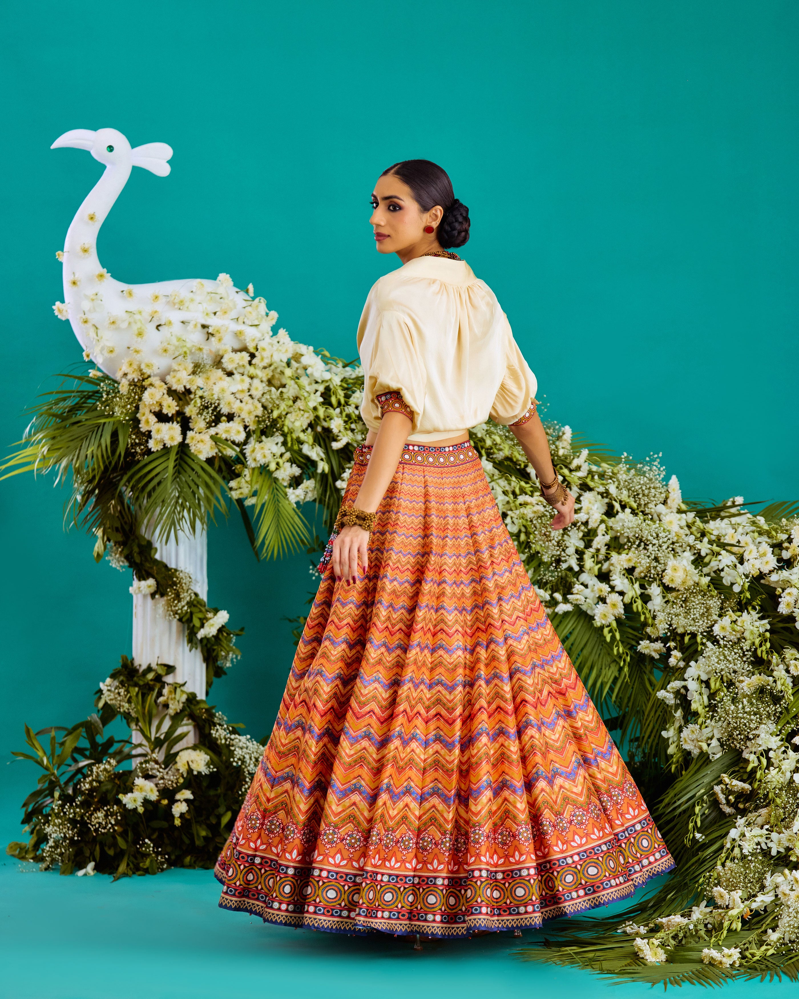 Baati : Rubali/Leela - Ivory/Chevron