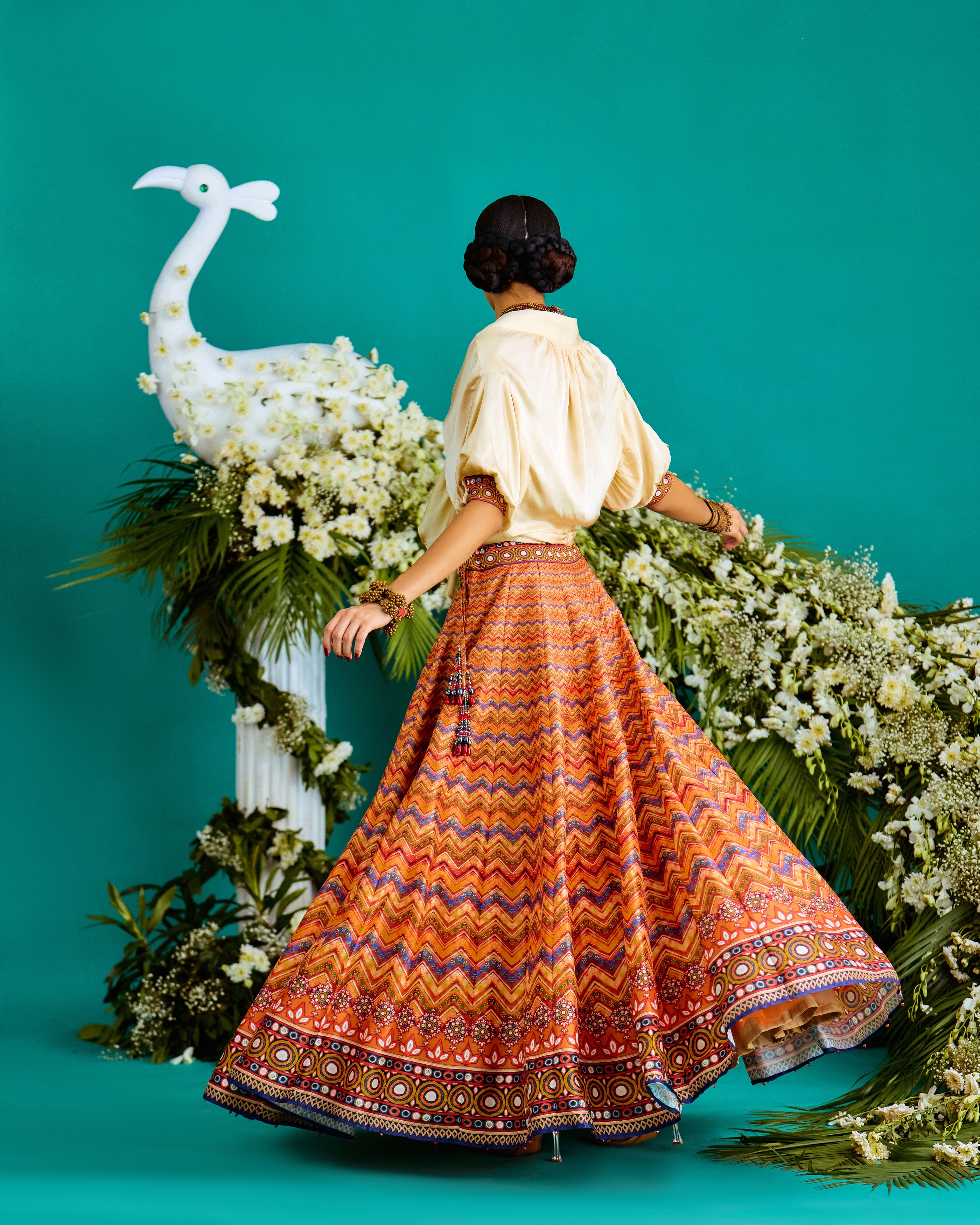Baati : Rubali/Leela - Ivory/Chevron
