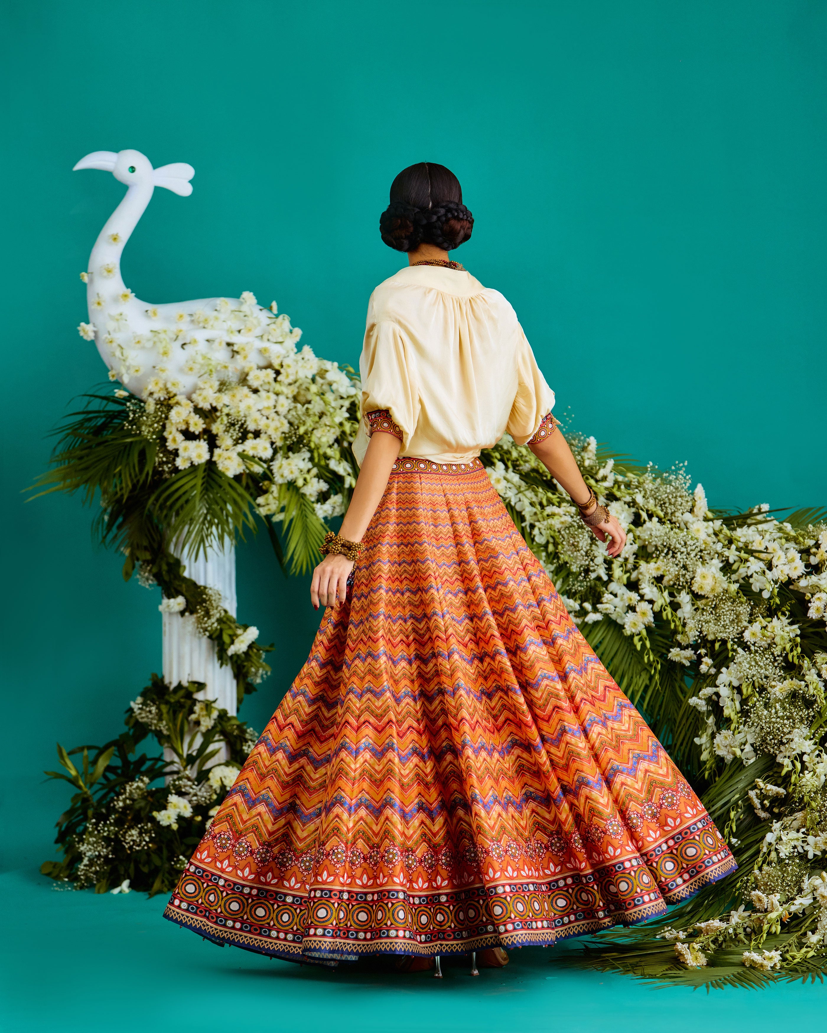 Baati : Rubali/Leela - Ivory/Chevron