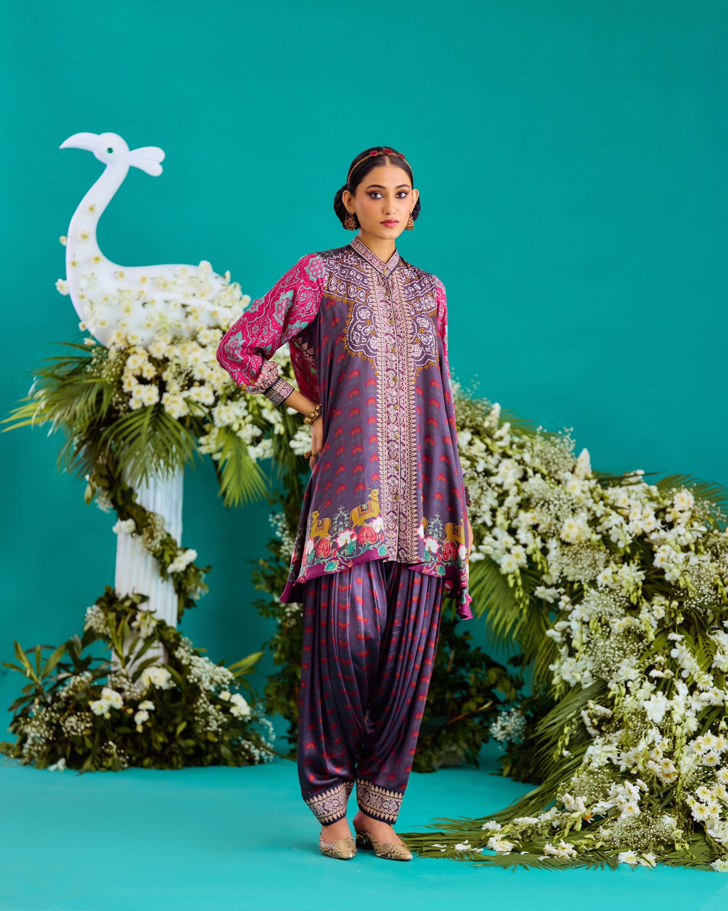Baati : Nilofer - Fuchsia/Burgundy