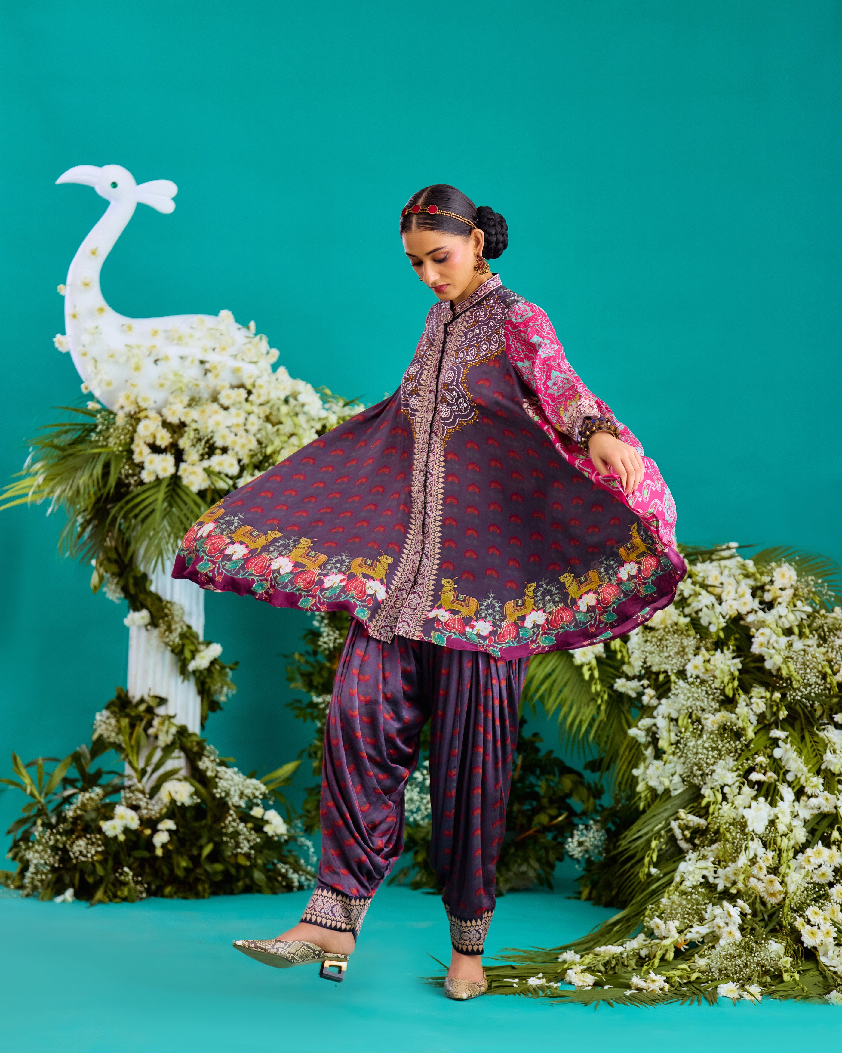 Baati : Nilofer - Fuchsia/Burgundy