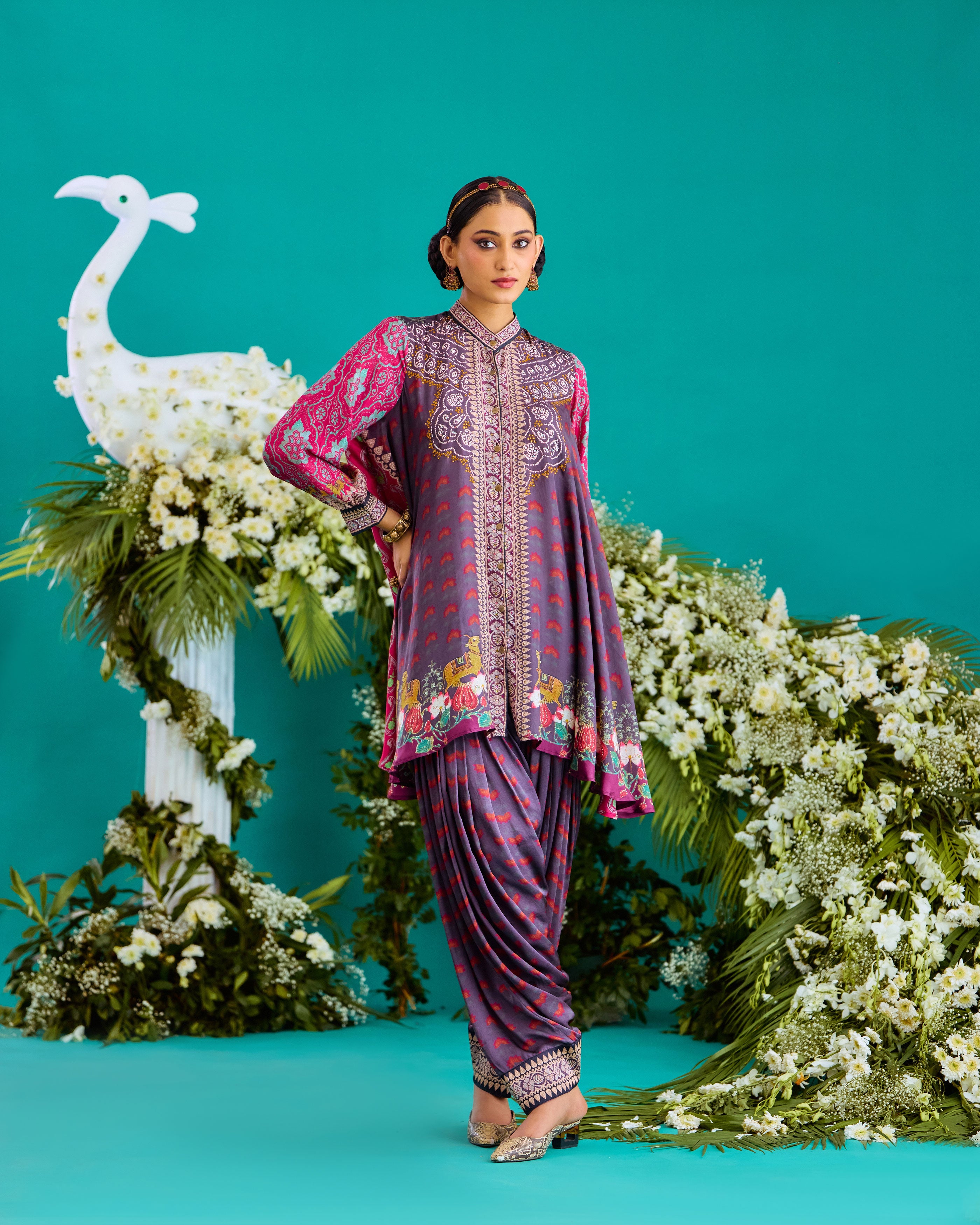 Baati : Nilofer - Fuchsia/Burgundy