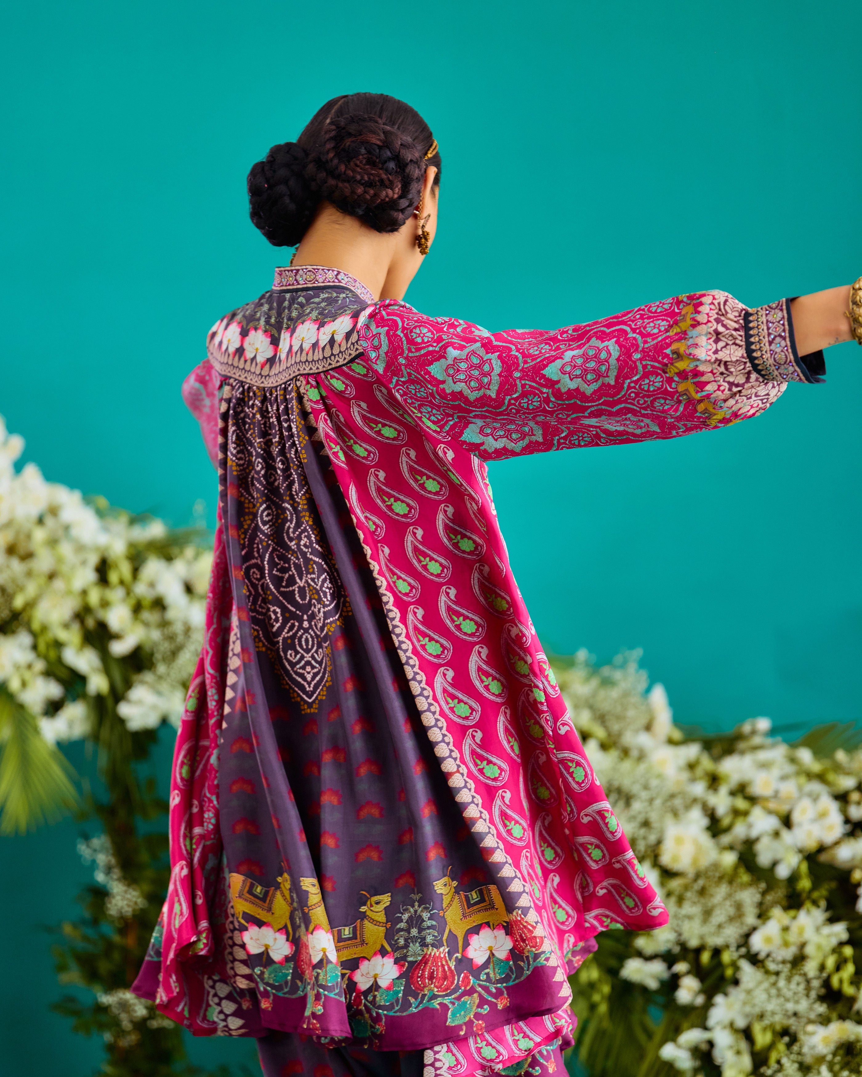 Baati : Nilofer - Fuchsia/Burgundy