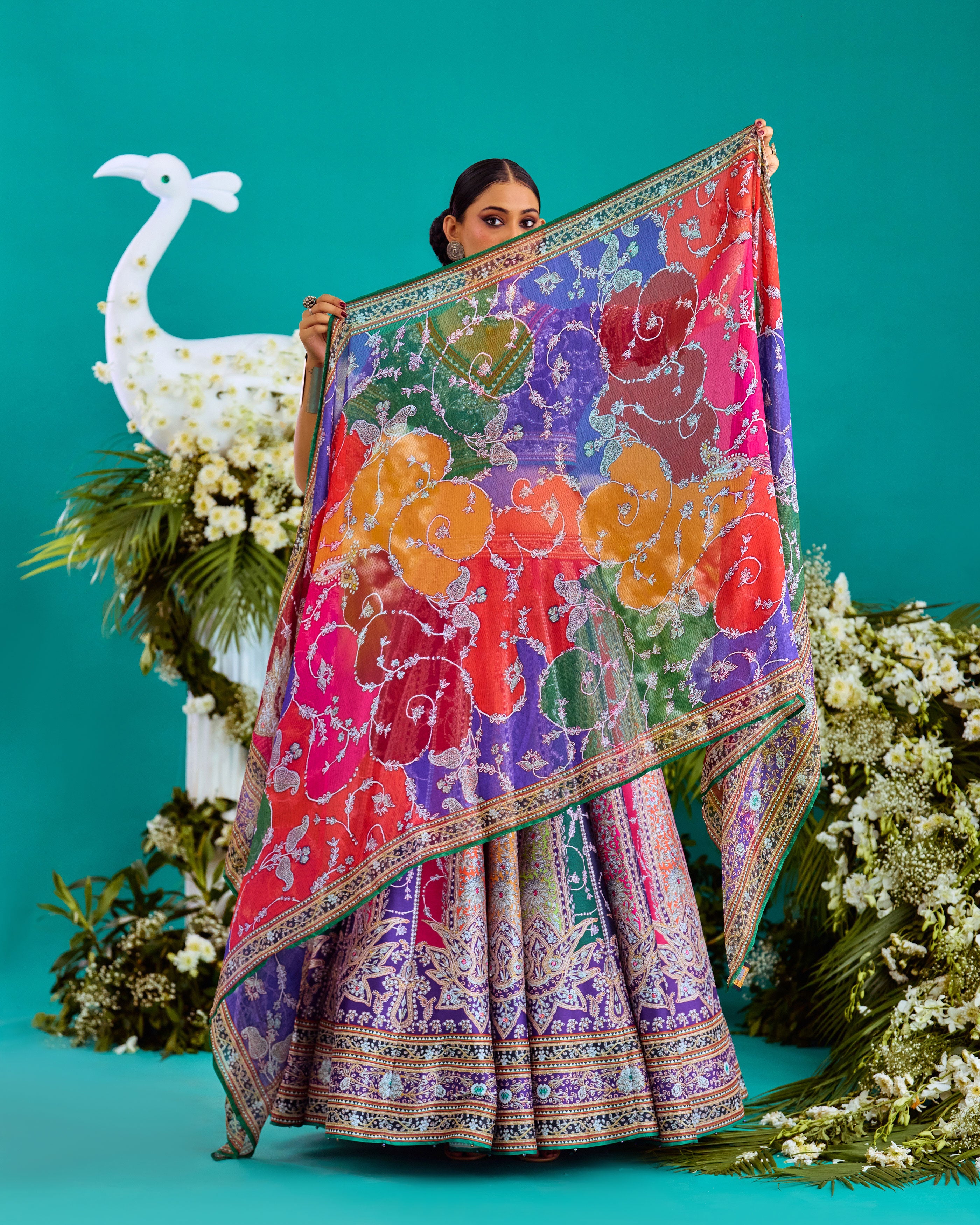 Baati : Leela - Navy/Multi