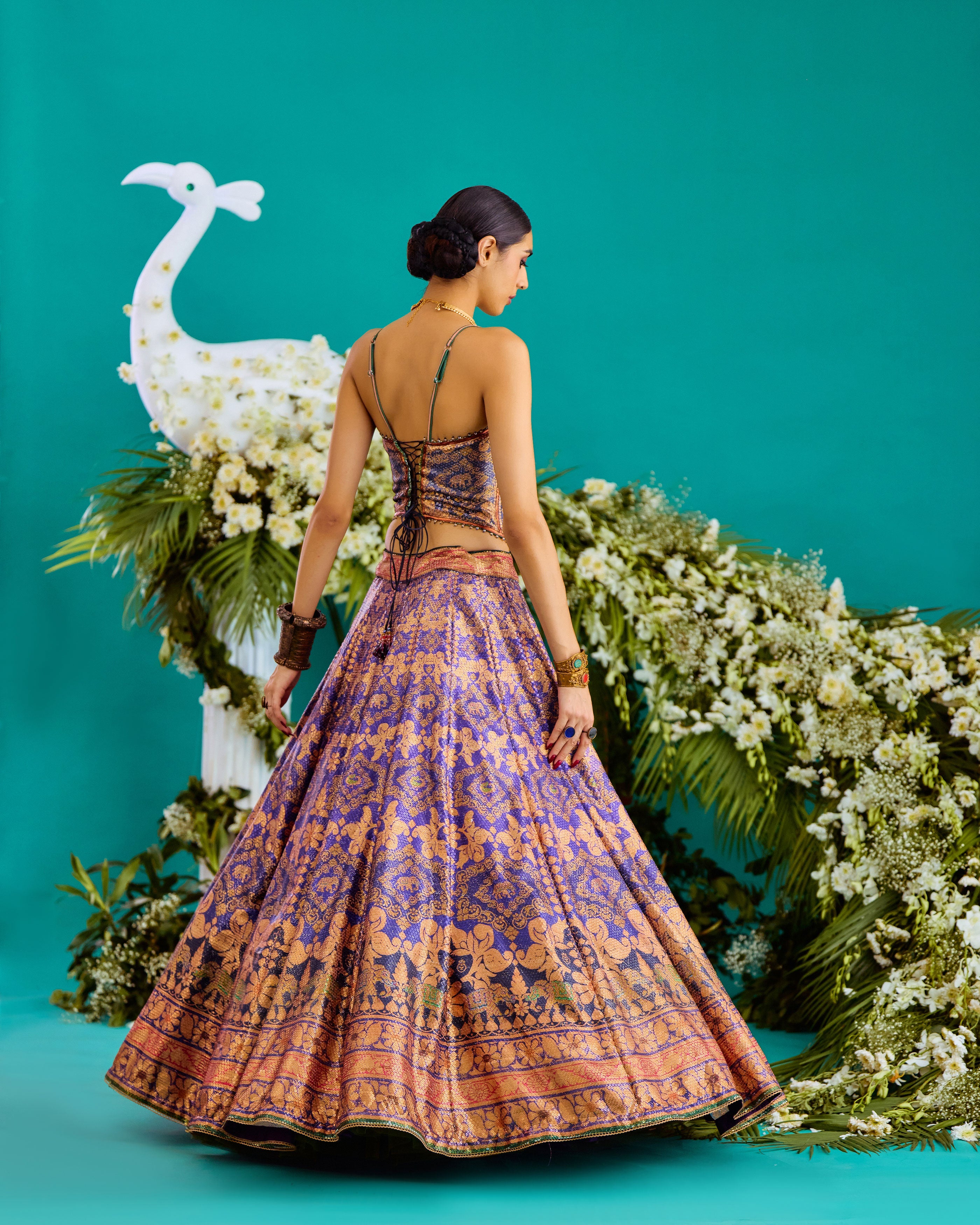Baati : Corset Leela - Purple/Gold