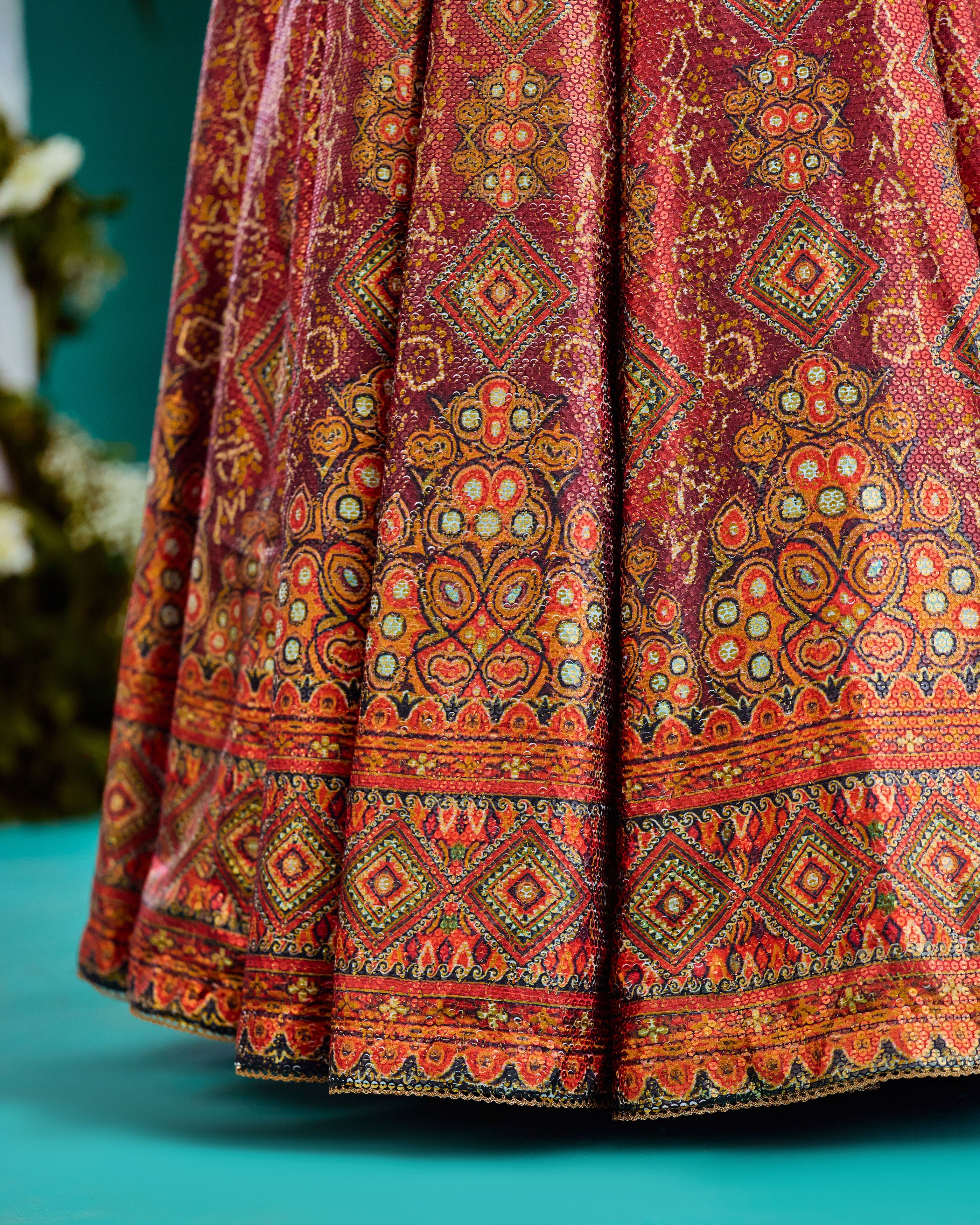 Baati : Corset Leela - Rust/Gold