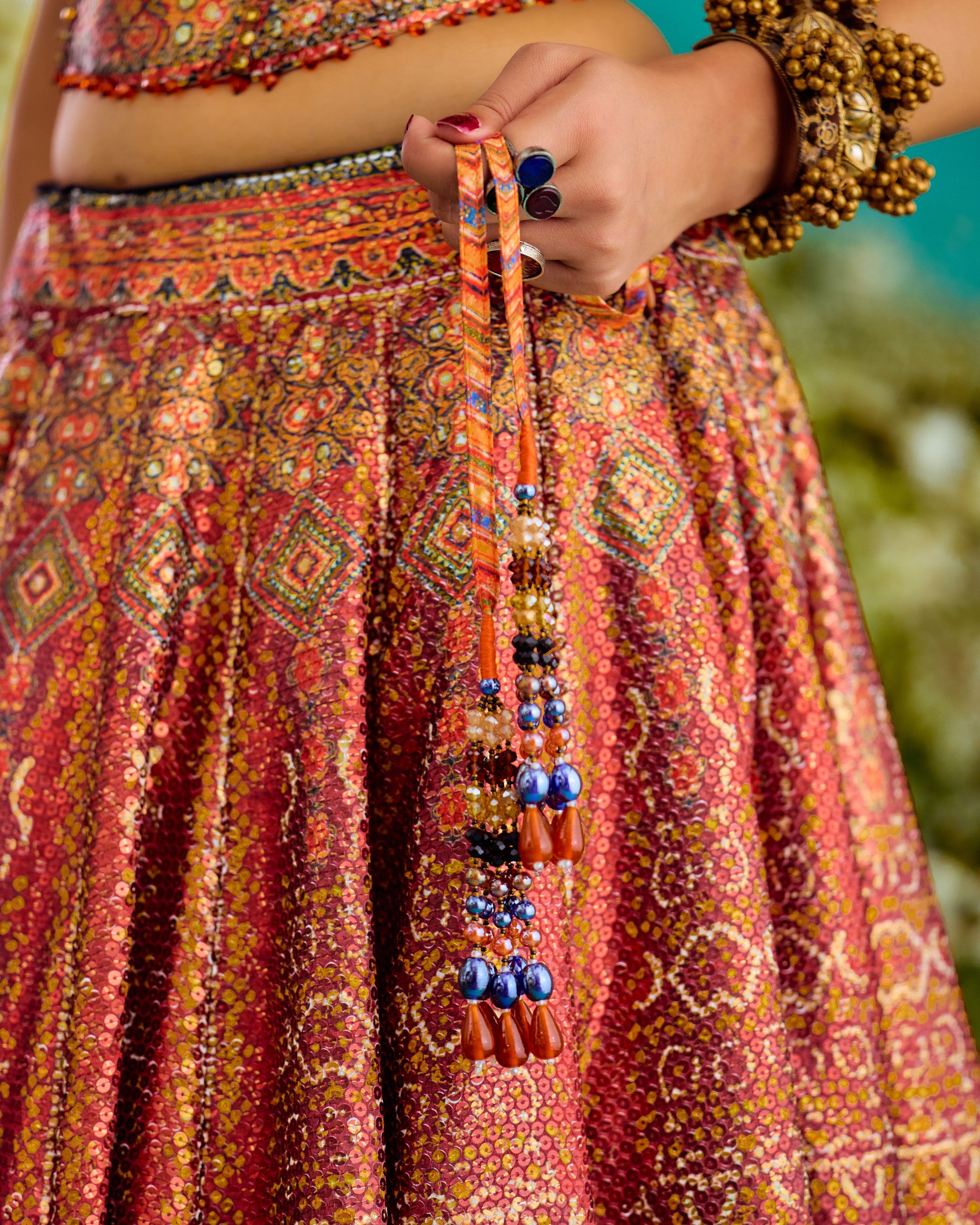 Baati : Corset Leela - Rust/Gold
