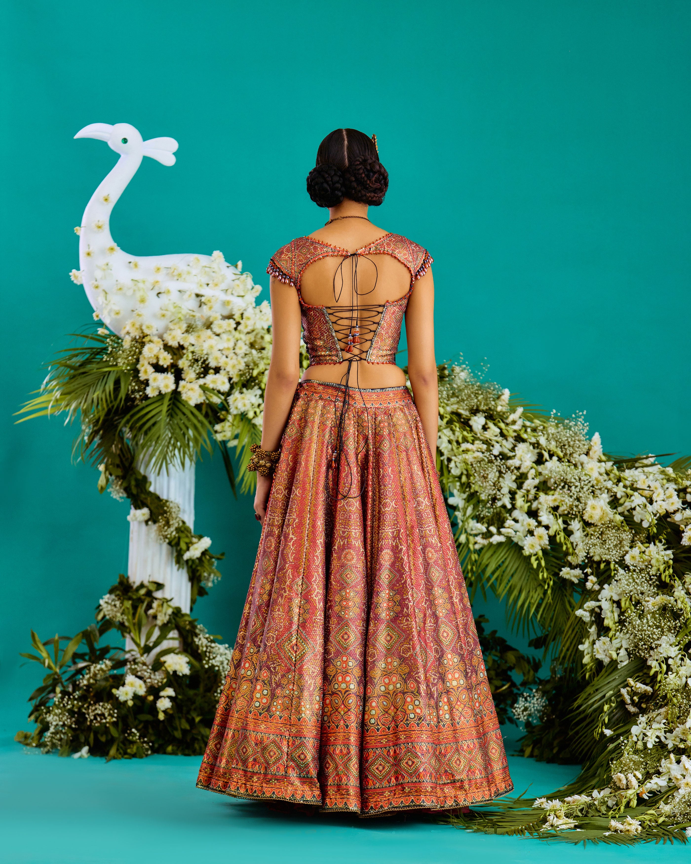 Baati : Corset Leela - Rust/Gold