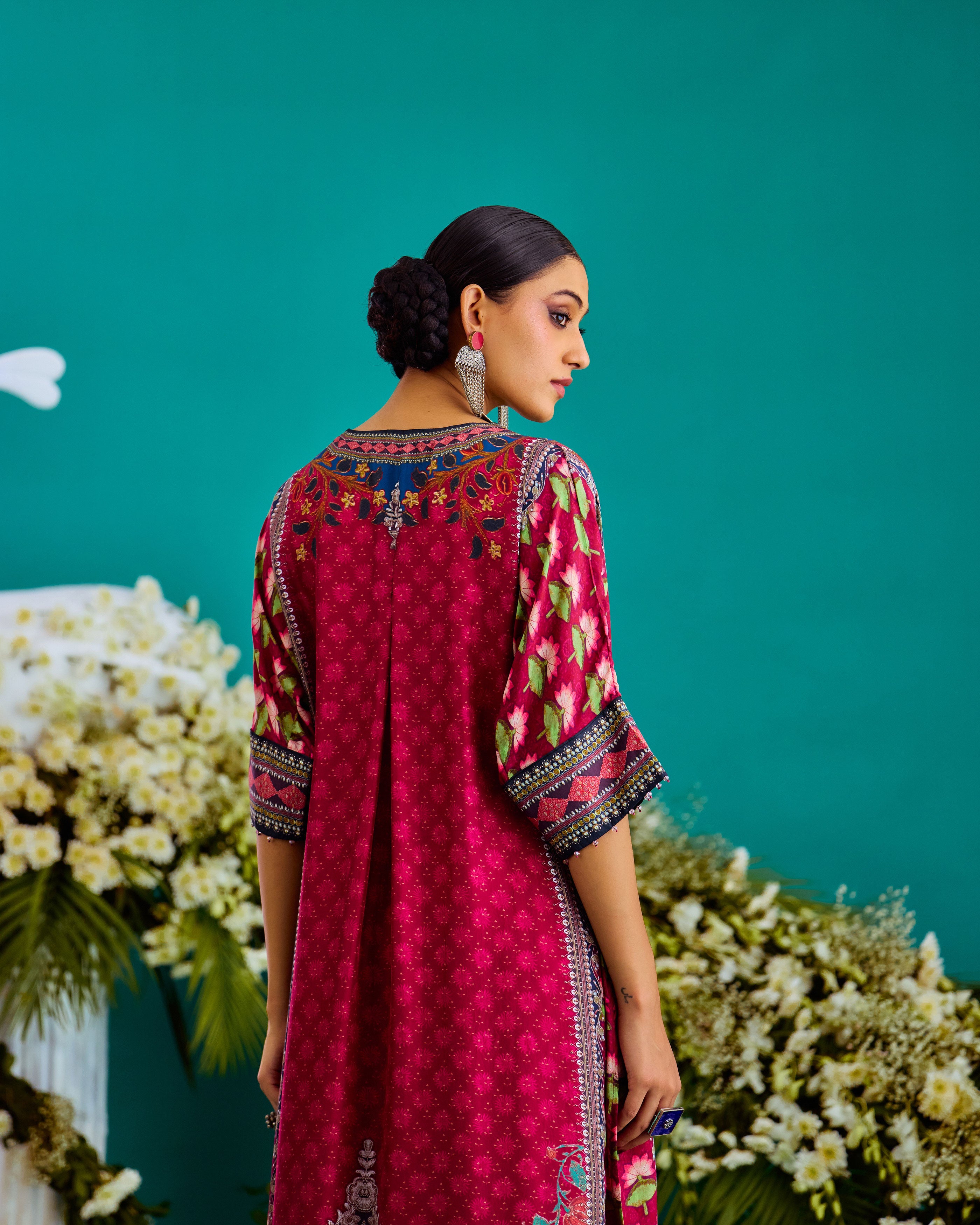 Baati : Banera - Navy/Fuchsia