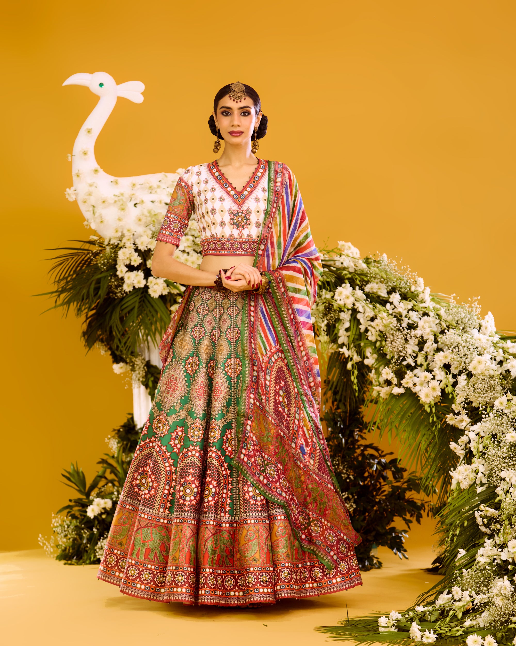 Baati : Leela - Multi/Green