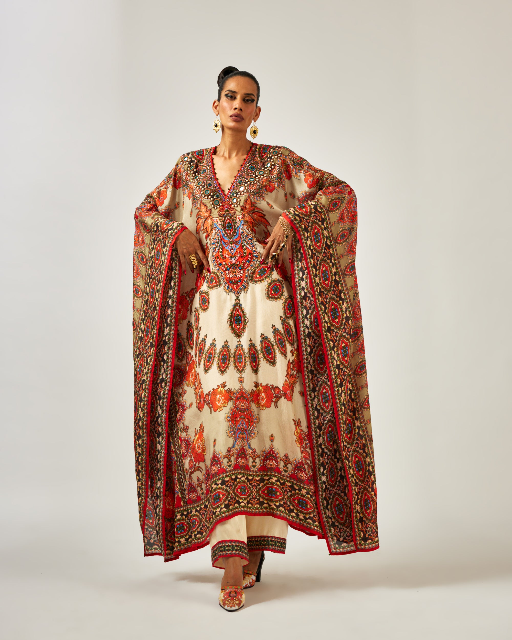 mon amour : Sharifa - Beige/Orange