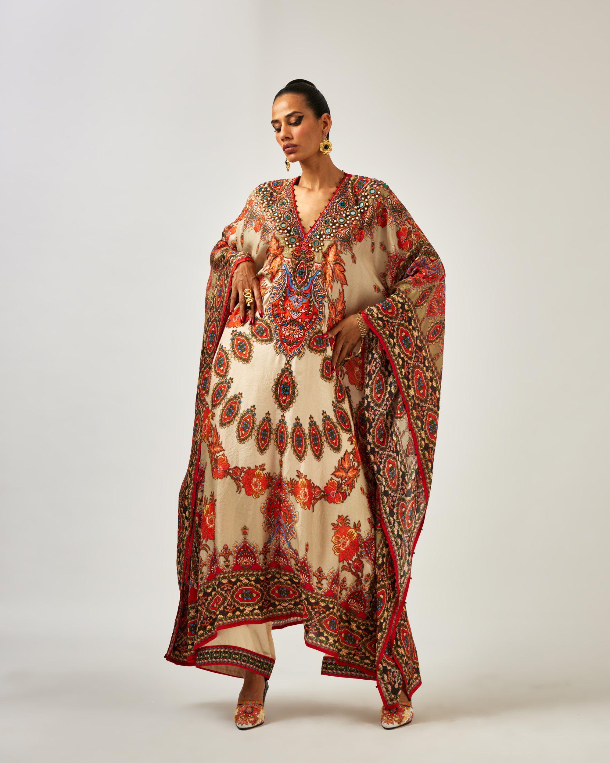 mon amour : Sharifa - Beige/Orange