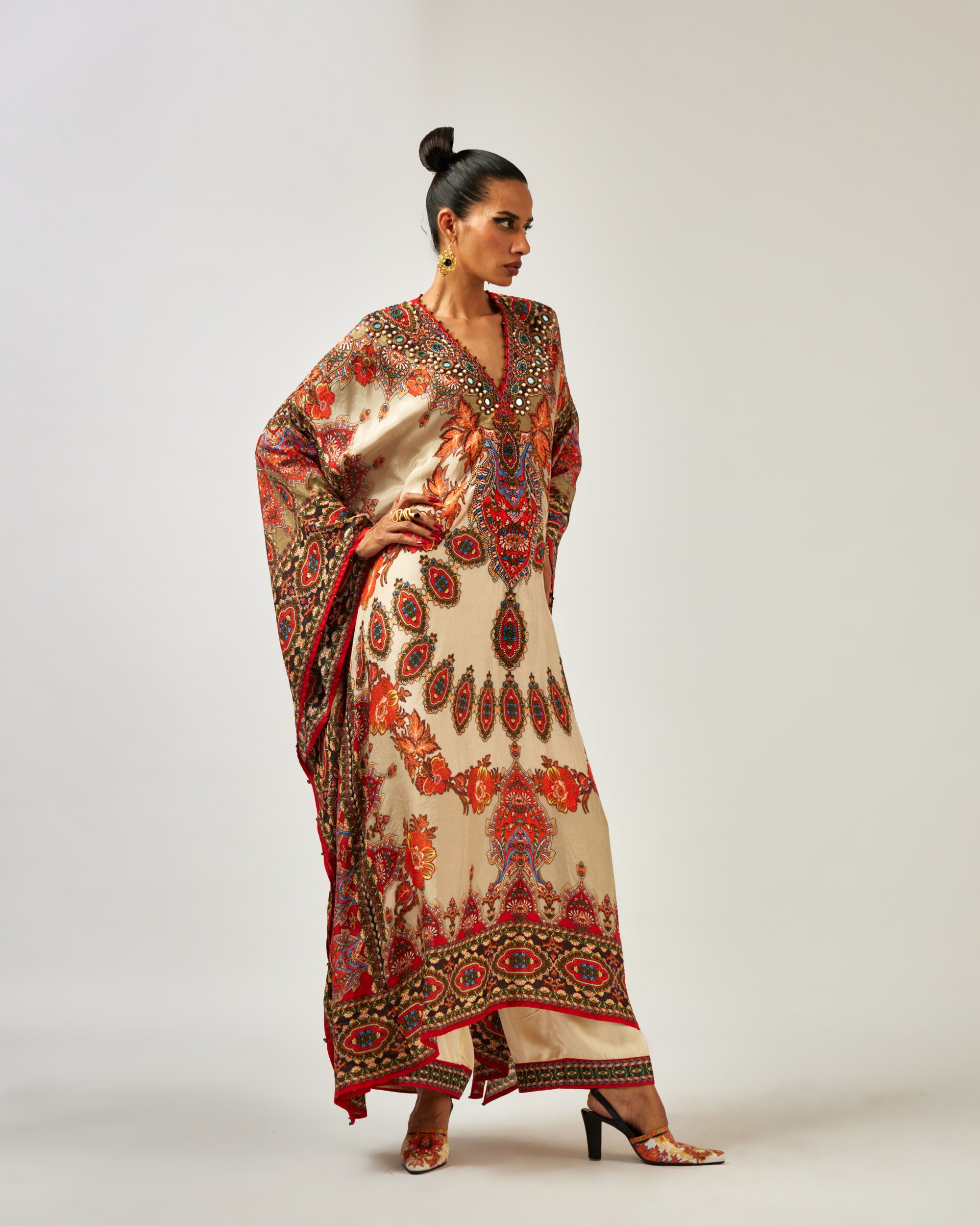 mon amour : Sharifa - Beige/Orange