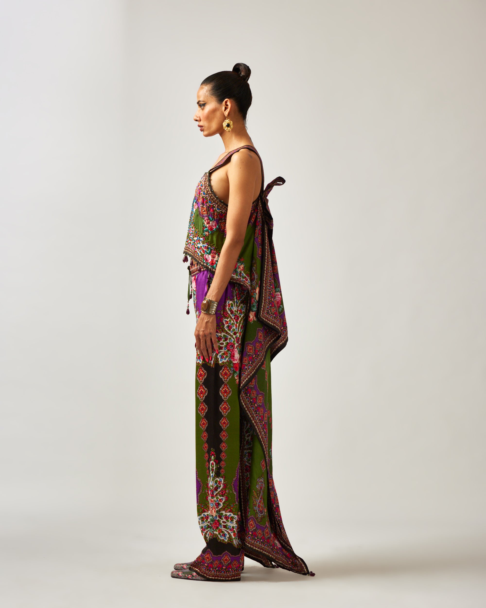mon amour : Bershna - Purple/Emerald