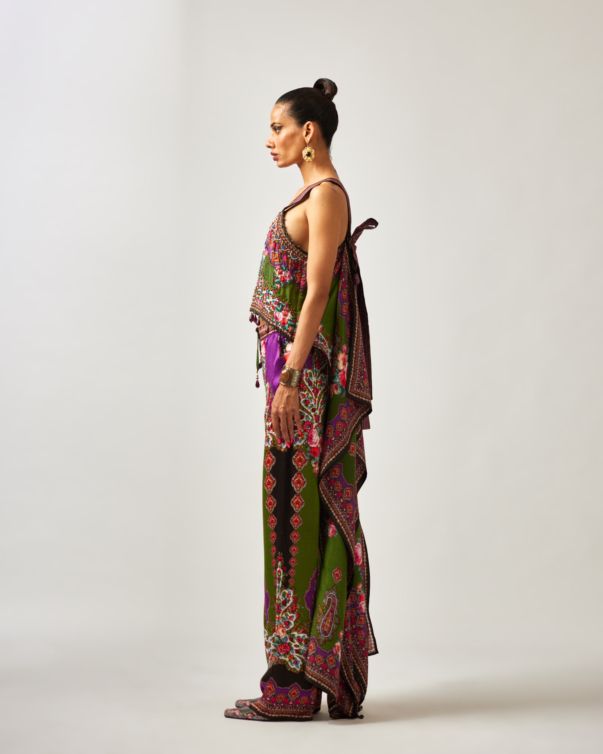 mon amour : Bershna - Purple/Emerald