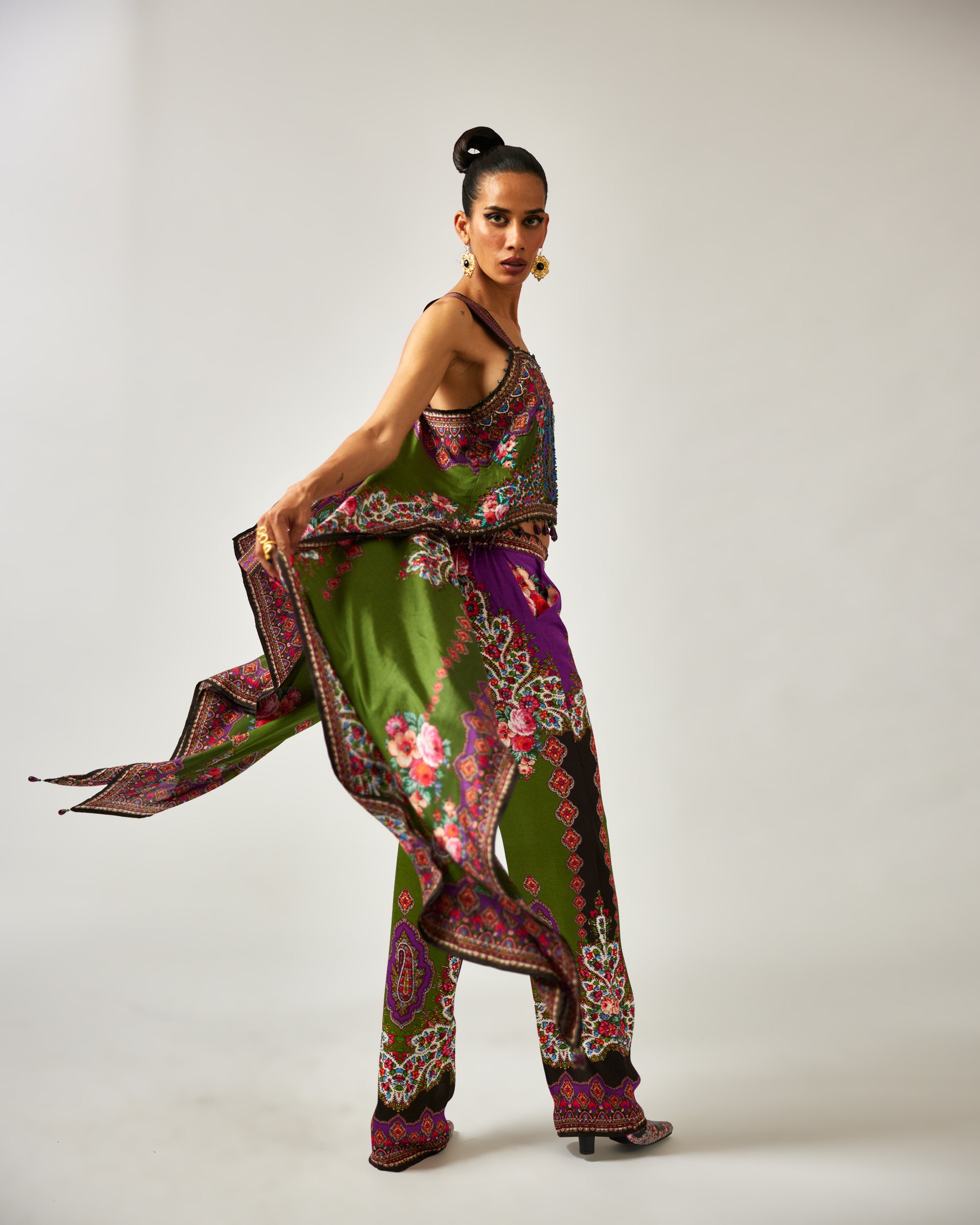 mon amour : Bershna - Purple/Emerald