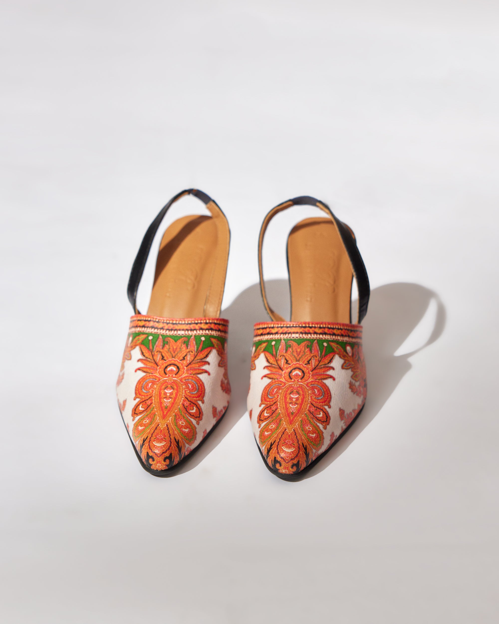 Mon Amour - Heels : Orange/Green