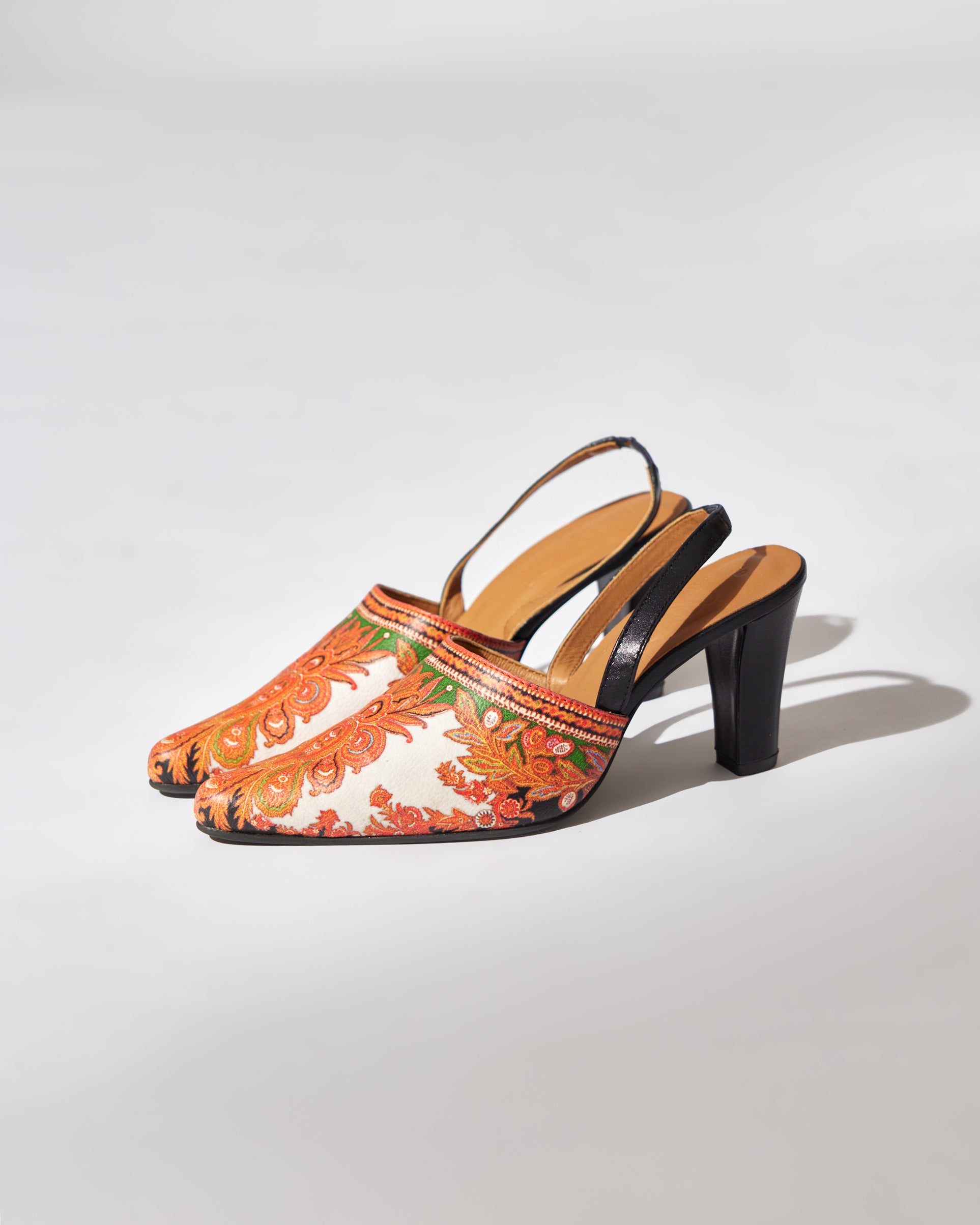 Mon Amour - Heels : Orange/Green