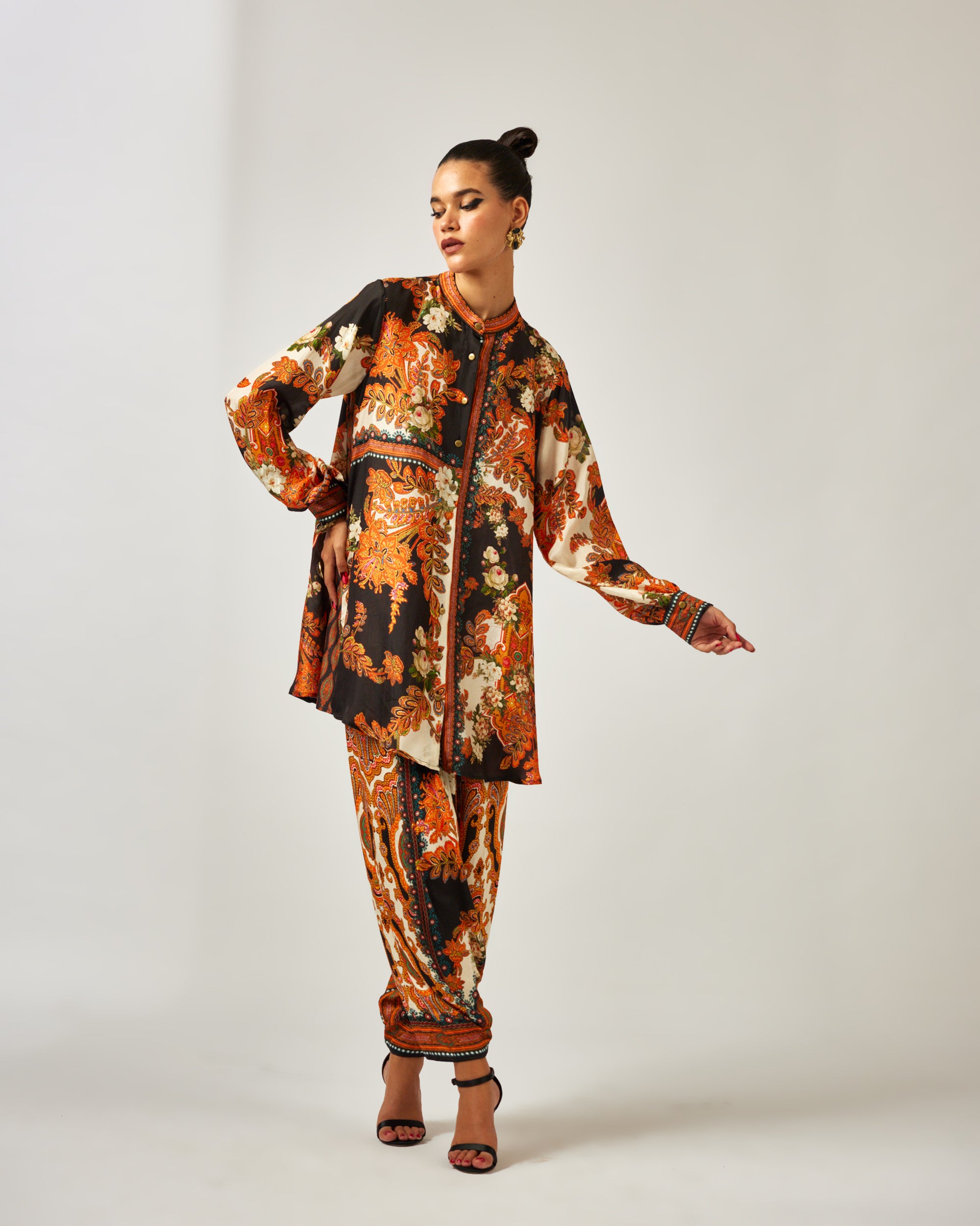 mon amour : Basheera/Maimouna - Orange/Black