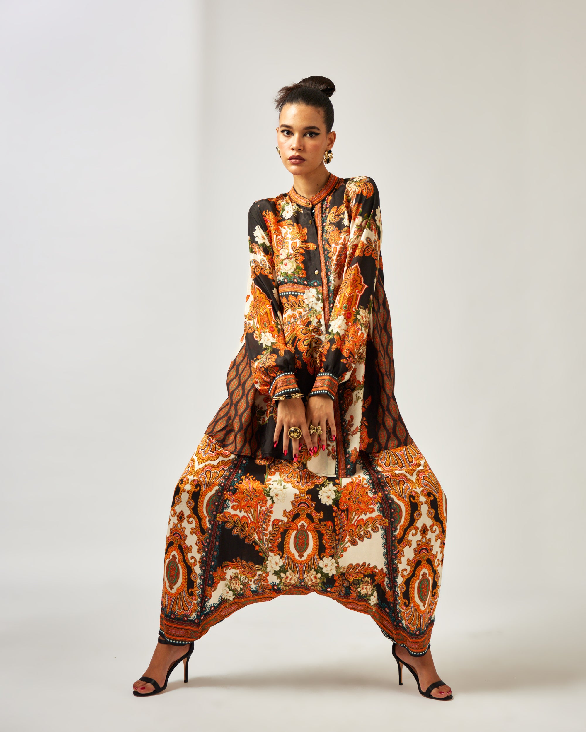 mon amour : Basheera/Maimouna - Orange/Black