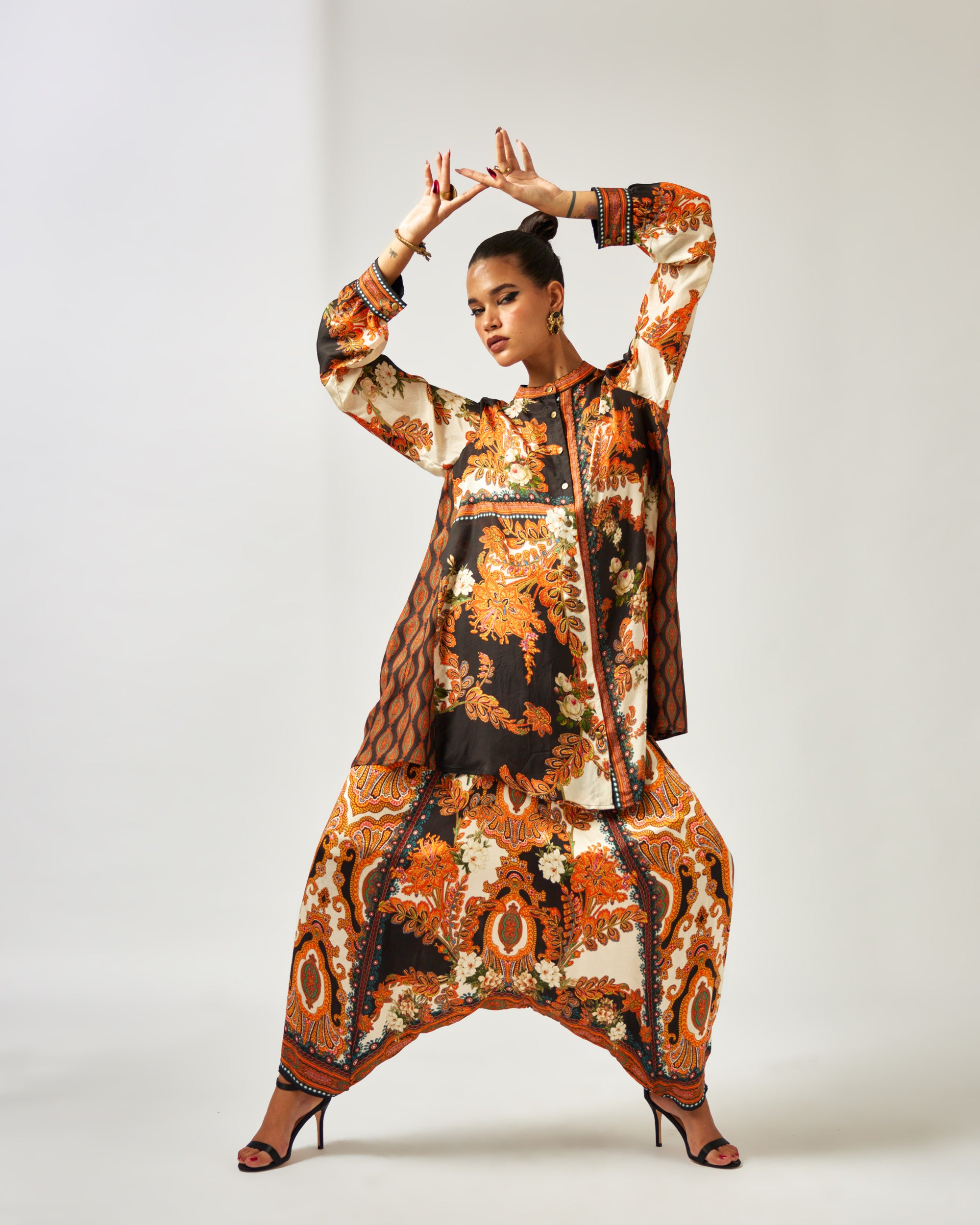 mon amour : Basheera/Maimouna - Orange/Black