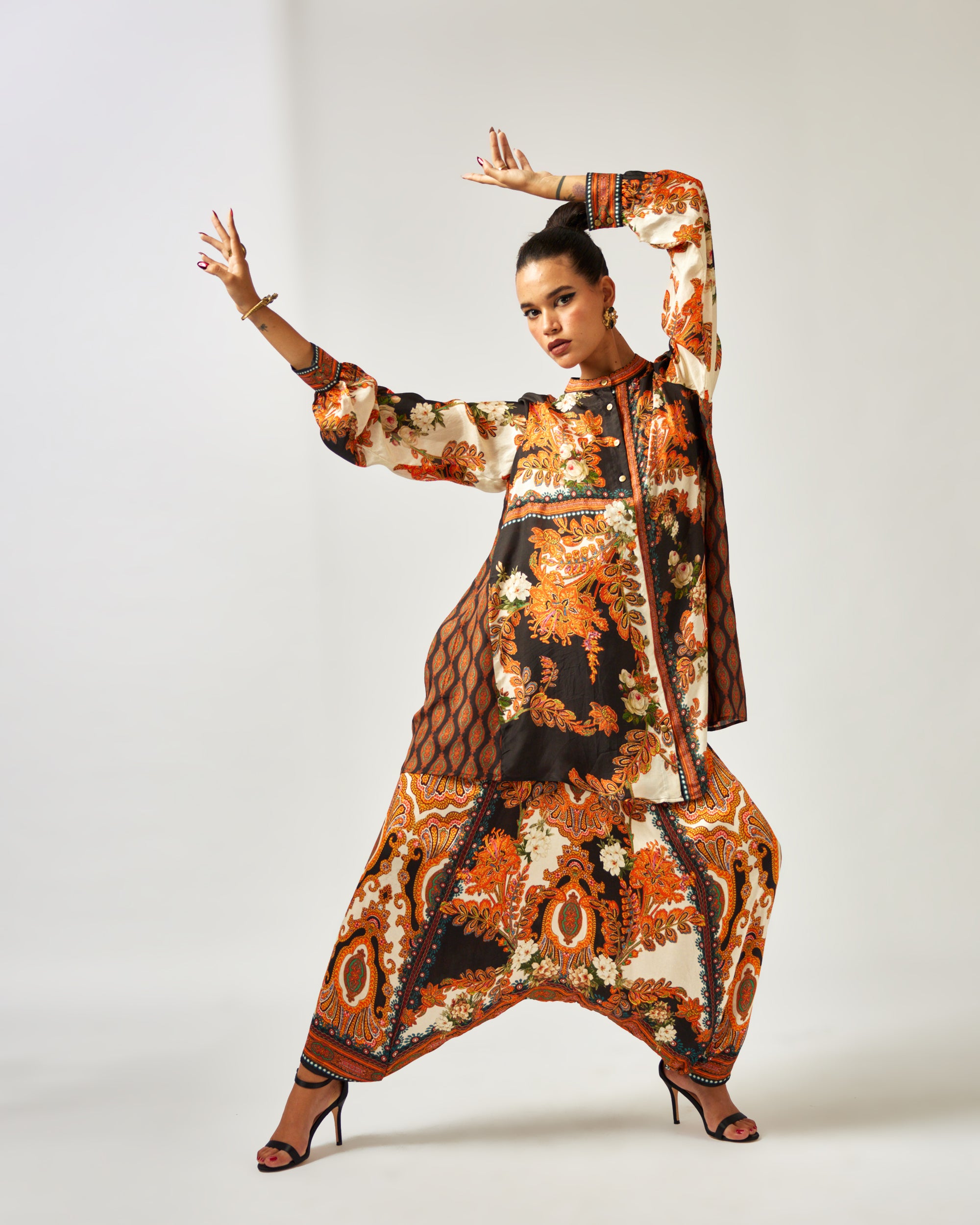 mon amour : Basheera/Maimouna - Orange/Black