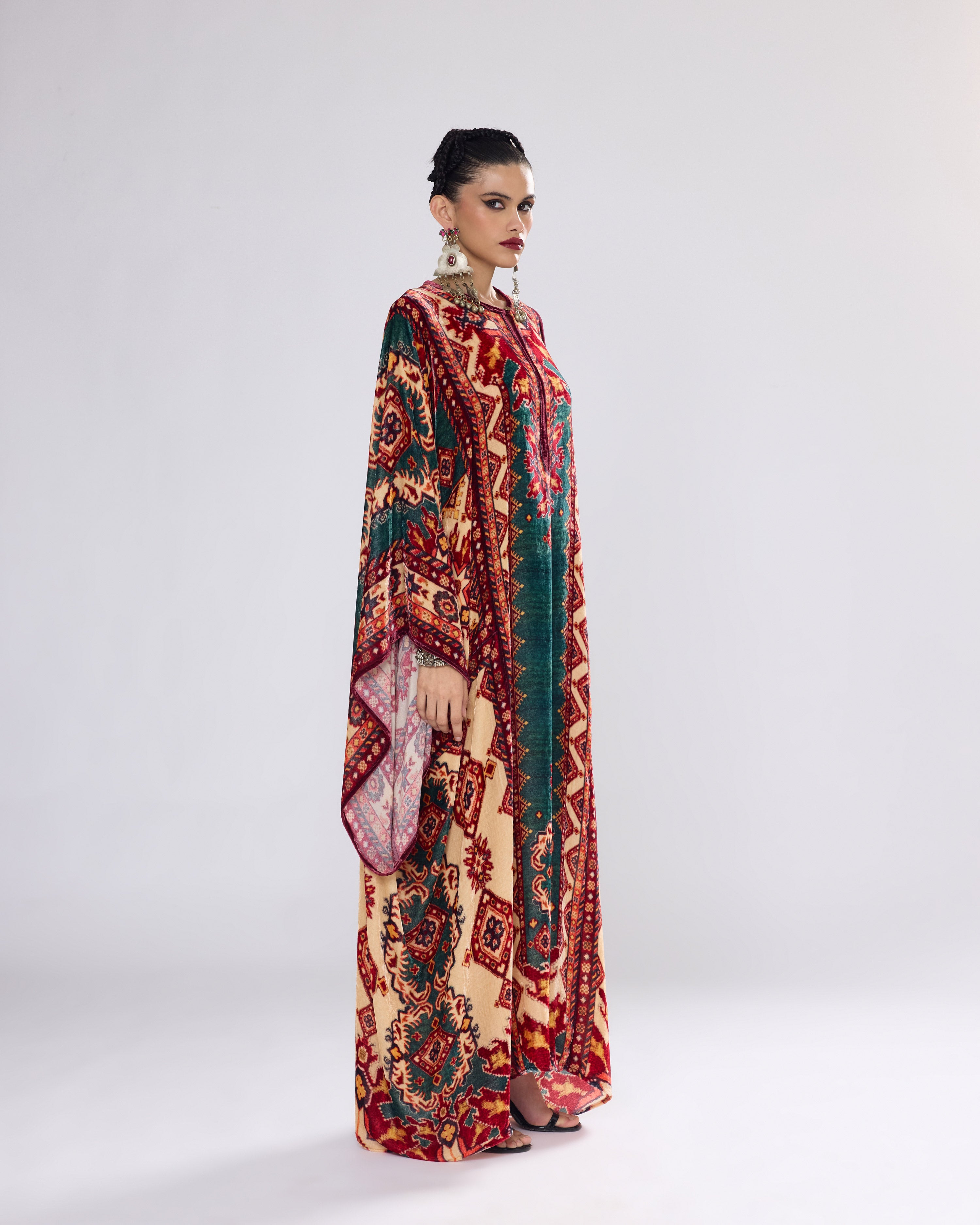 Arabian Nights : Beatrice - Teal/Red