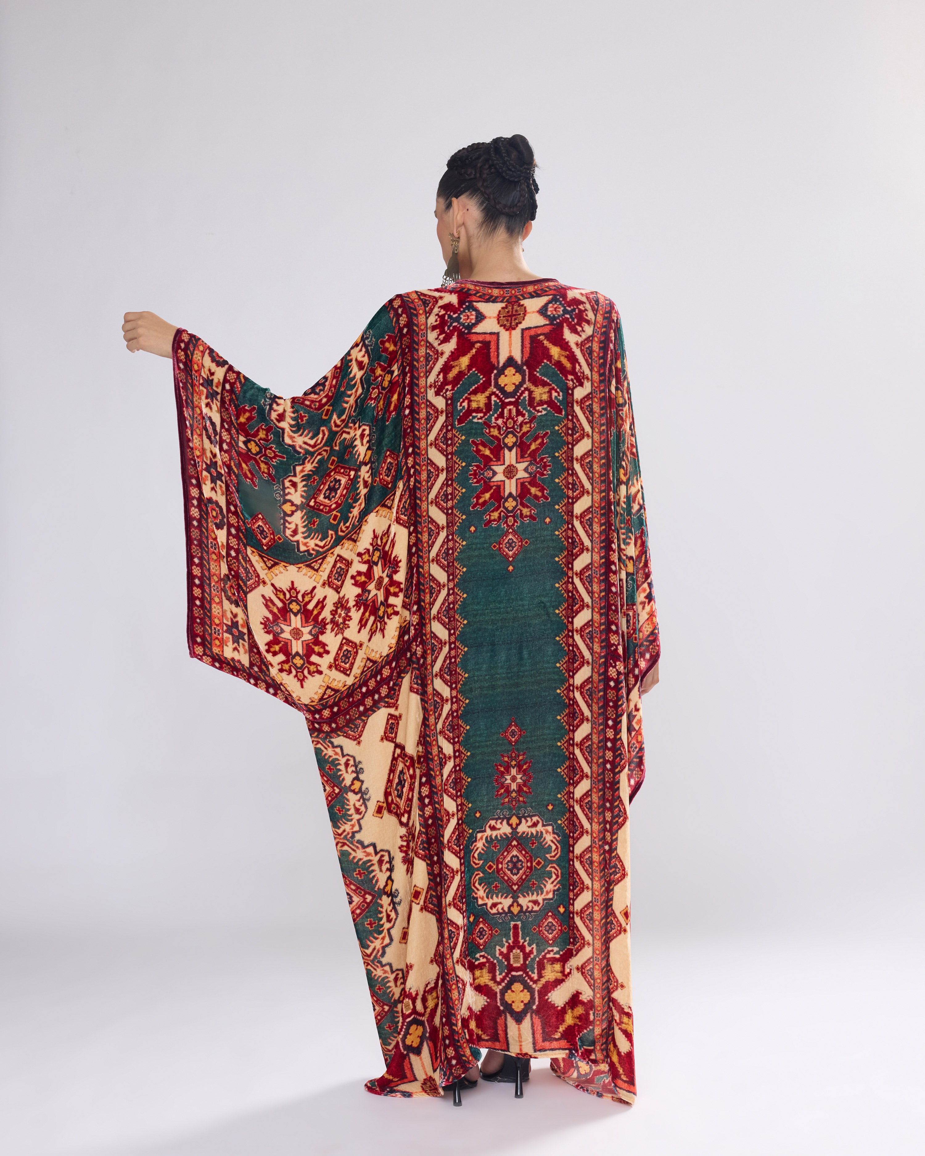 Arabian Nights : Beatrice - Teal/Red
