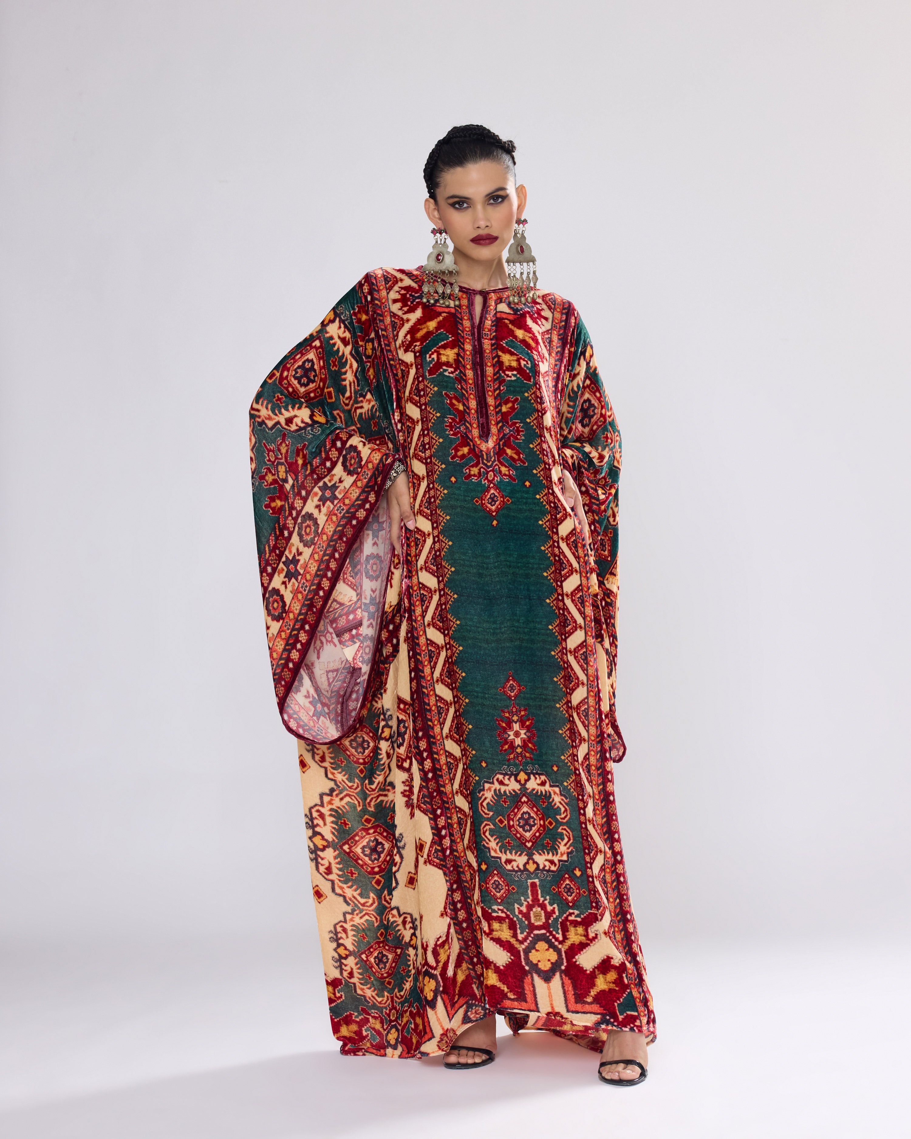 Arabian Nights : Beatrice - Teal/Red