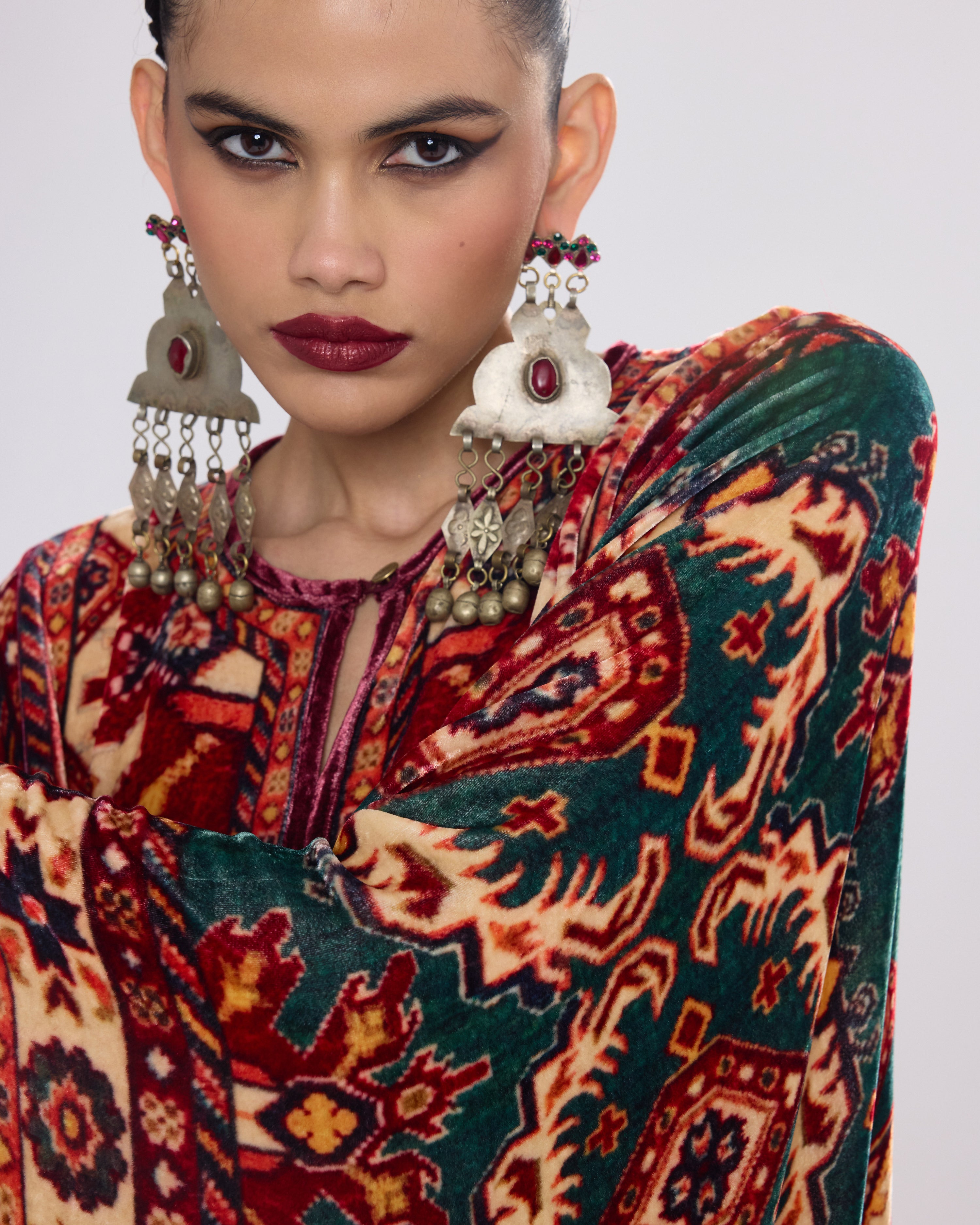 Arabian Nights : Beatrice - Teal/Red