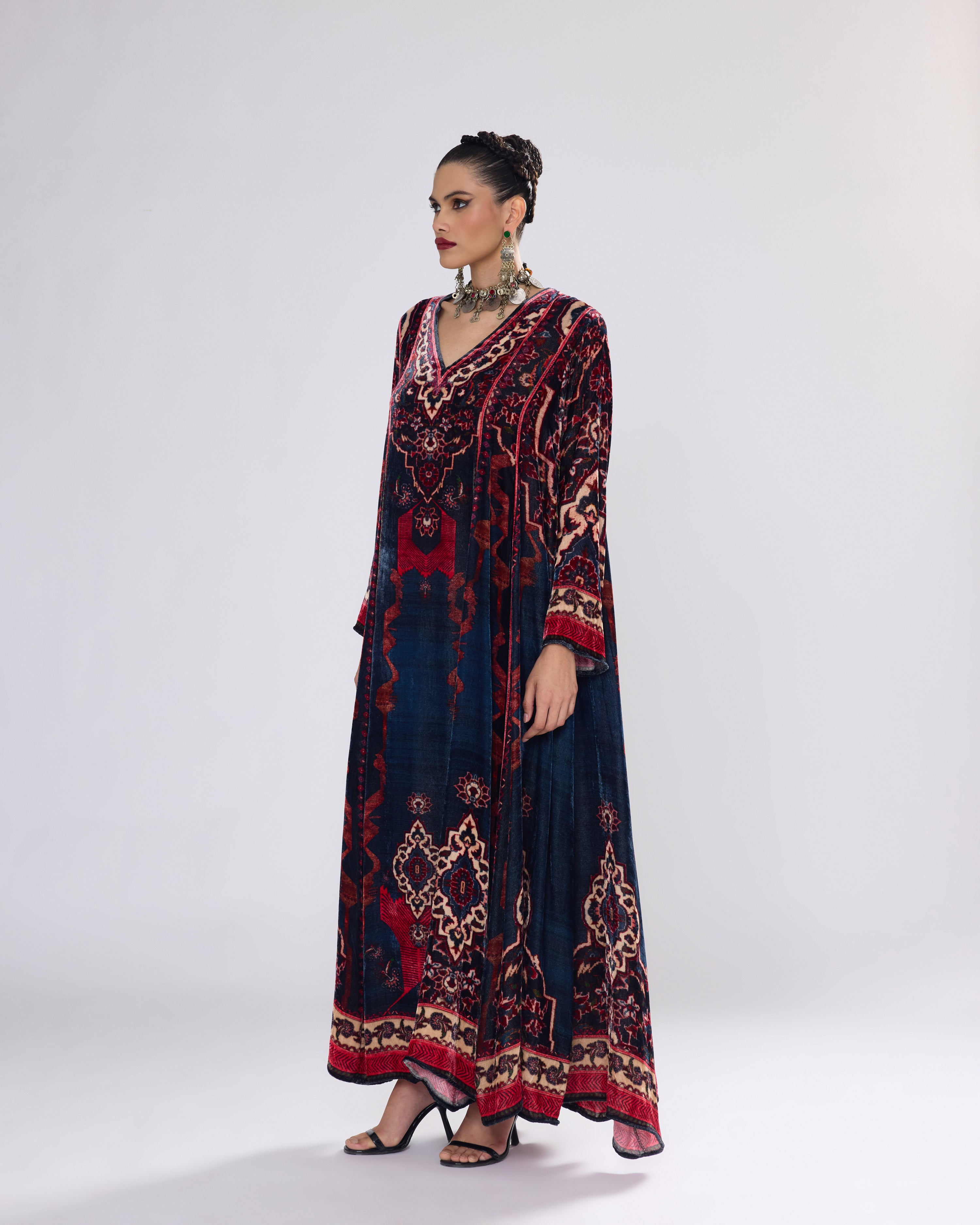 Arabian Nights : Adavi - Navy/Red