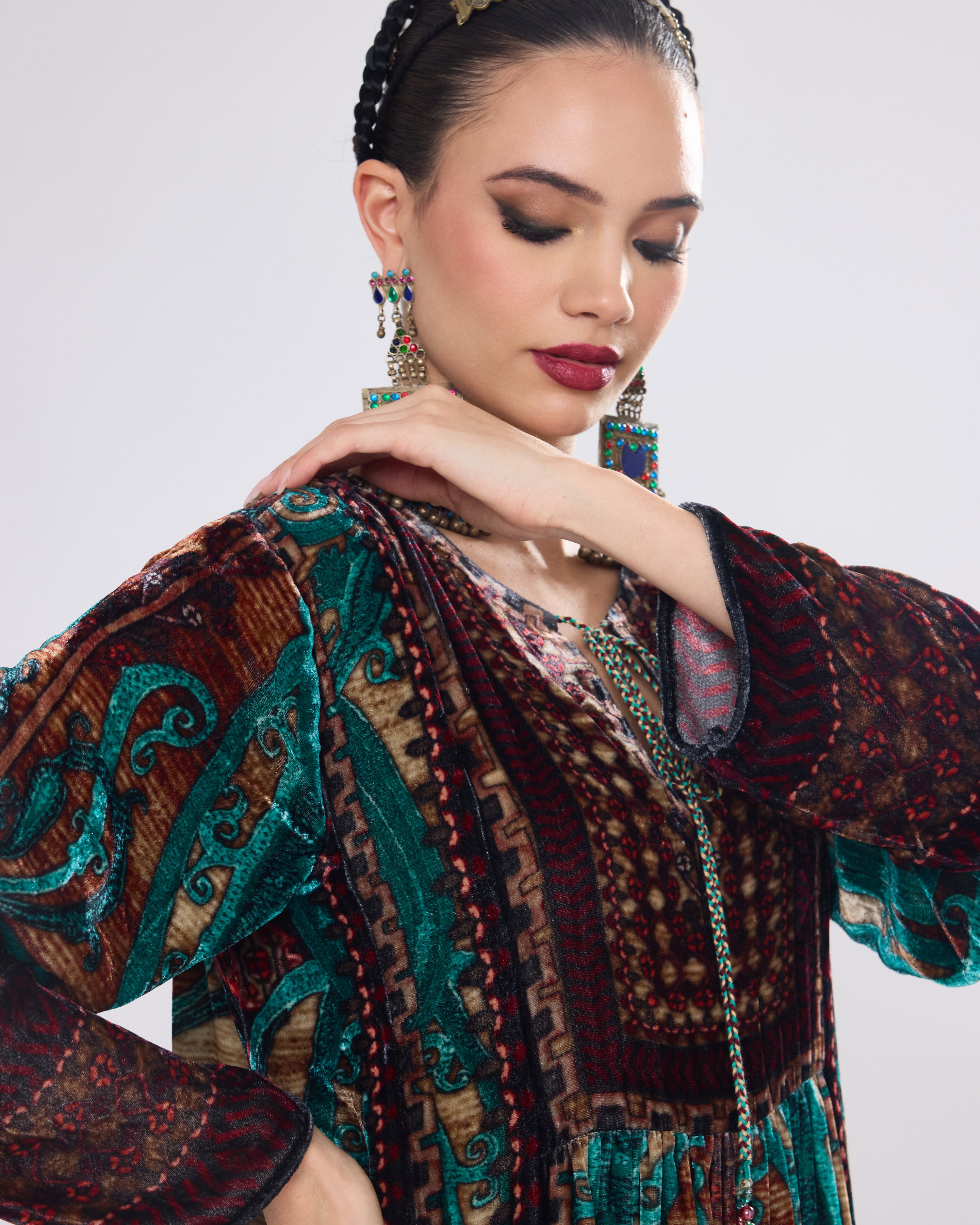 Arabian Nights : Anisha - Teal