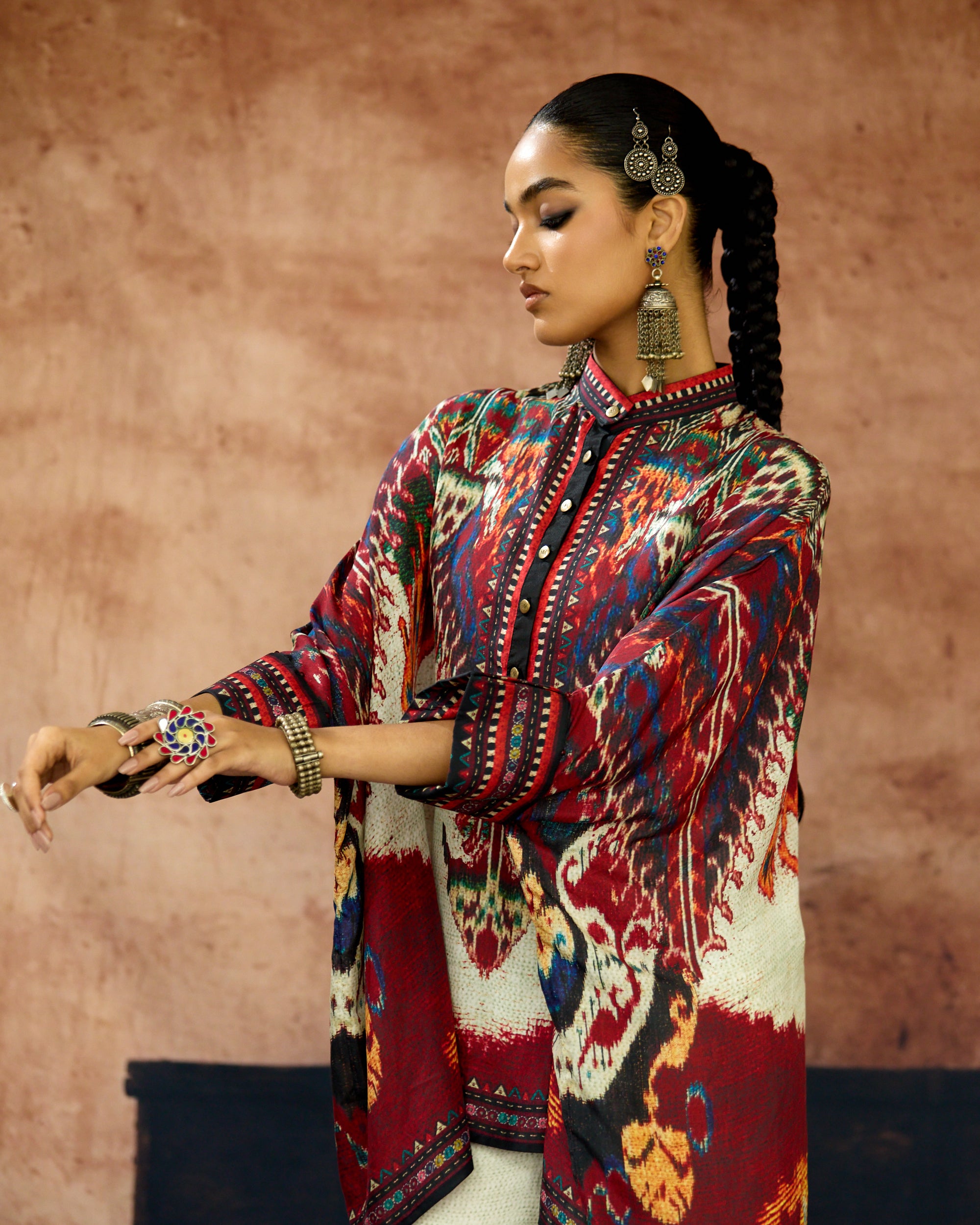 Kasbah : Chanel - Beige/Maroon