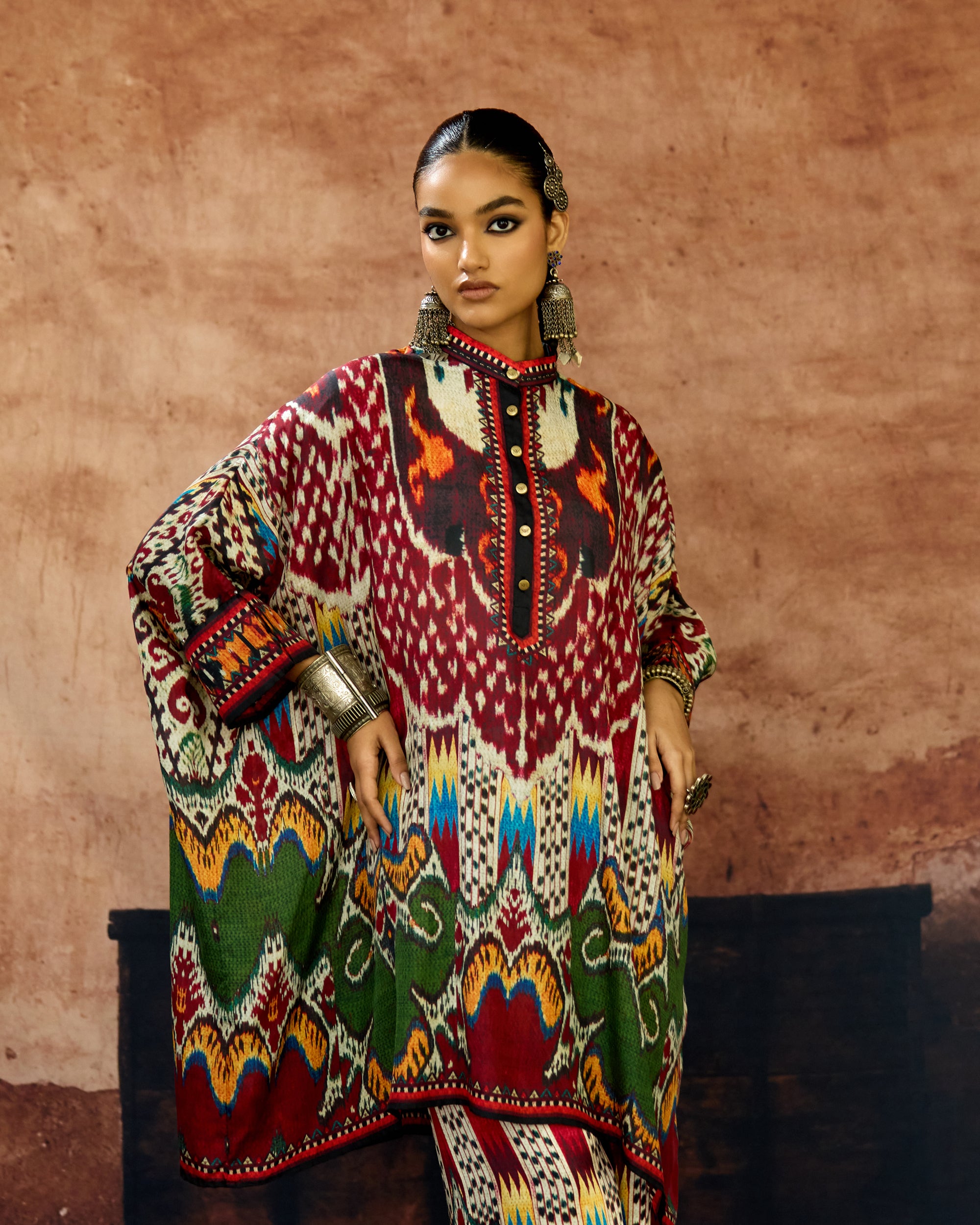 Kasbah : Chanel 36" - Orange/Multi
