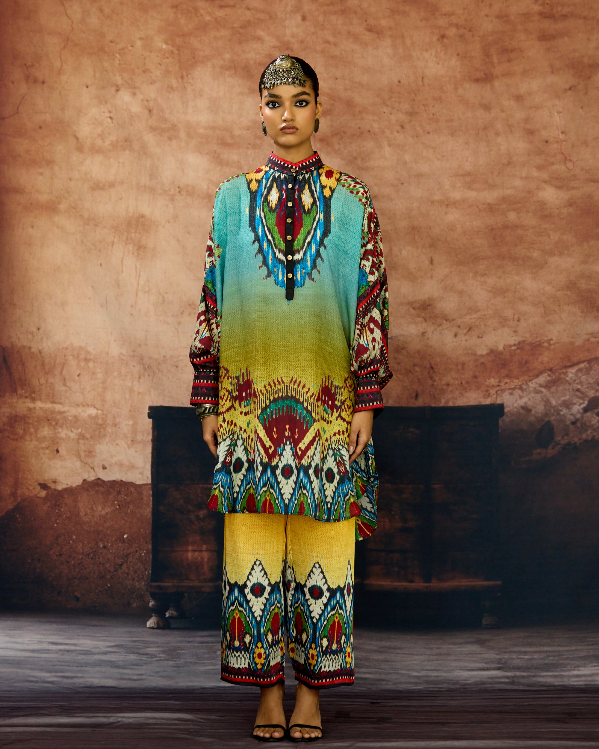 Kasbah : Mabel - Aqua/Lime