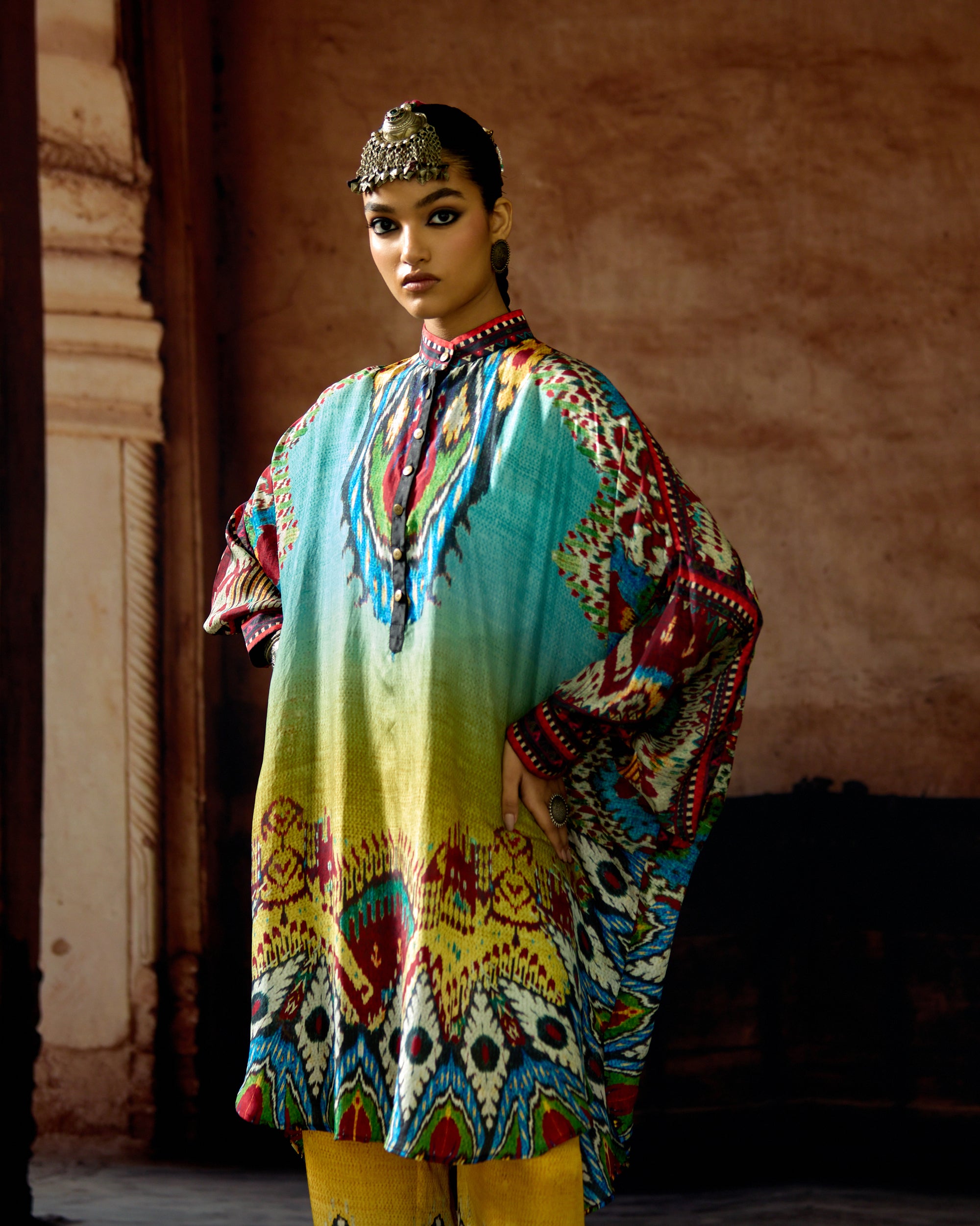 Kasbah : Mabel - Aqua/Lime